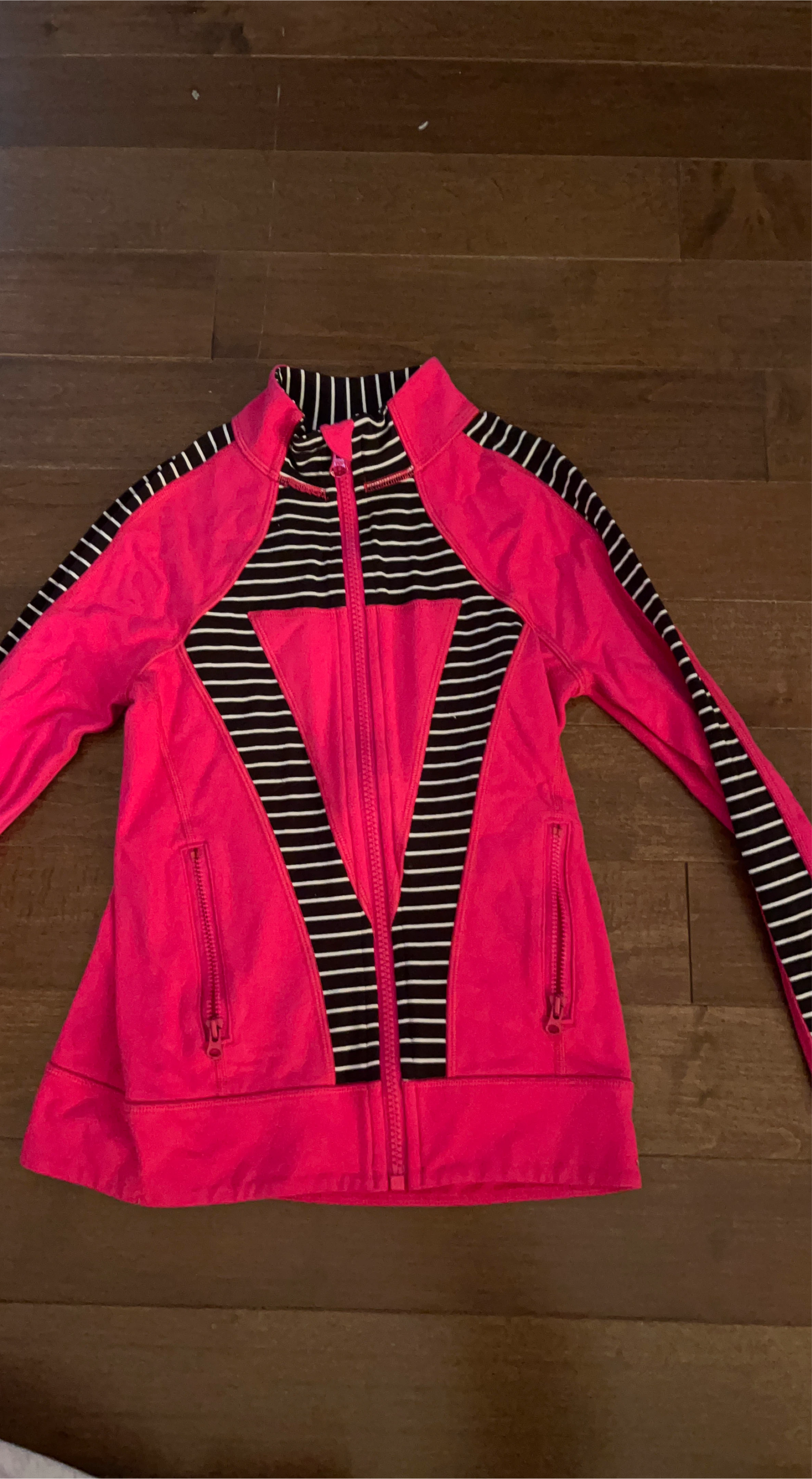 Hot Pink Striped Jacket