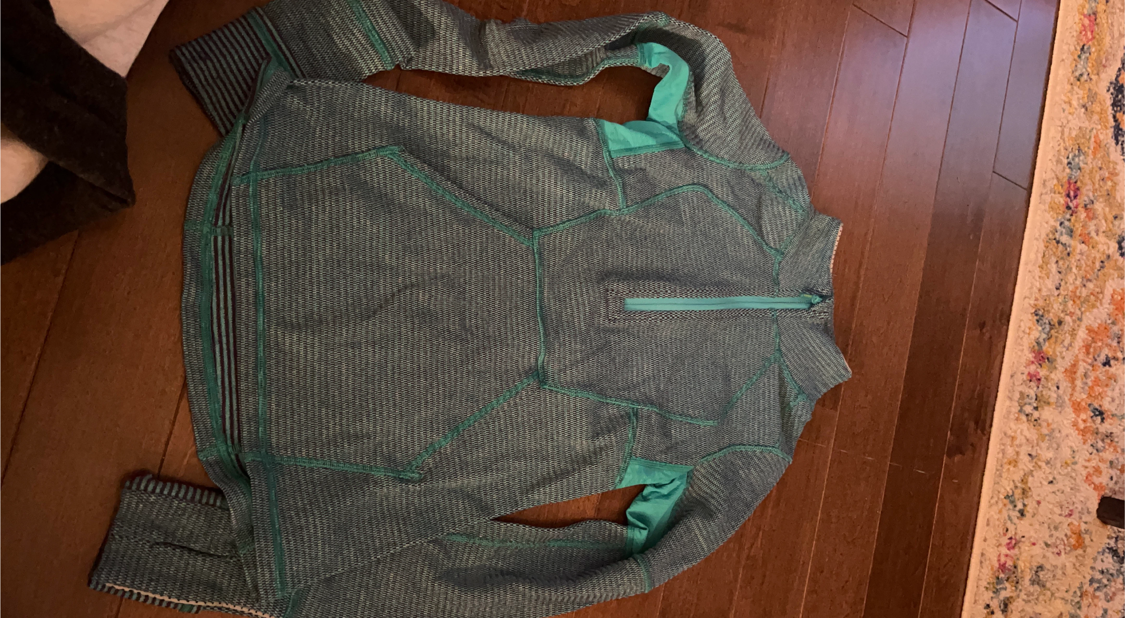 Lululemon Blue & Teal Half-Zip Pullover