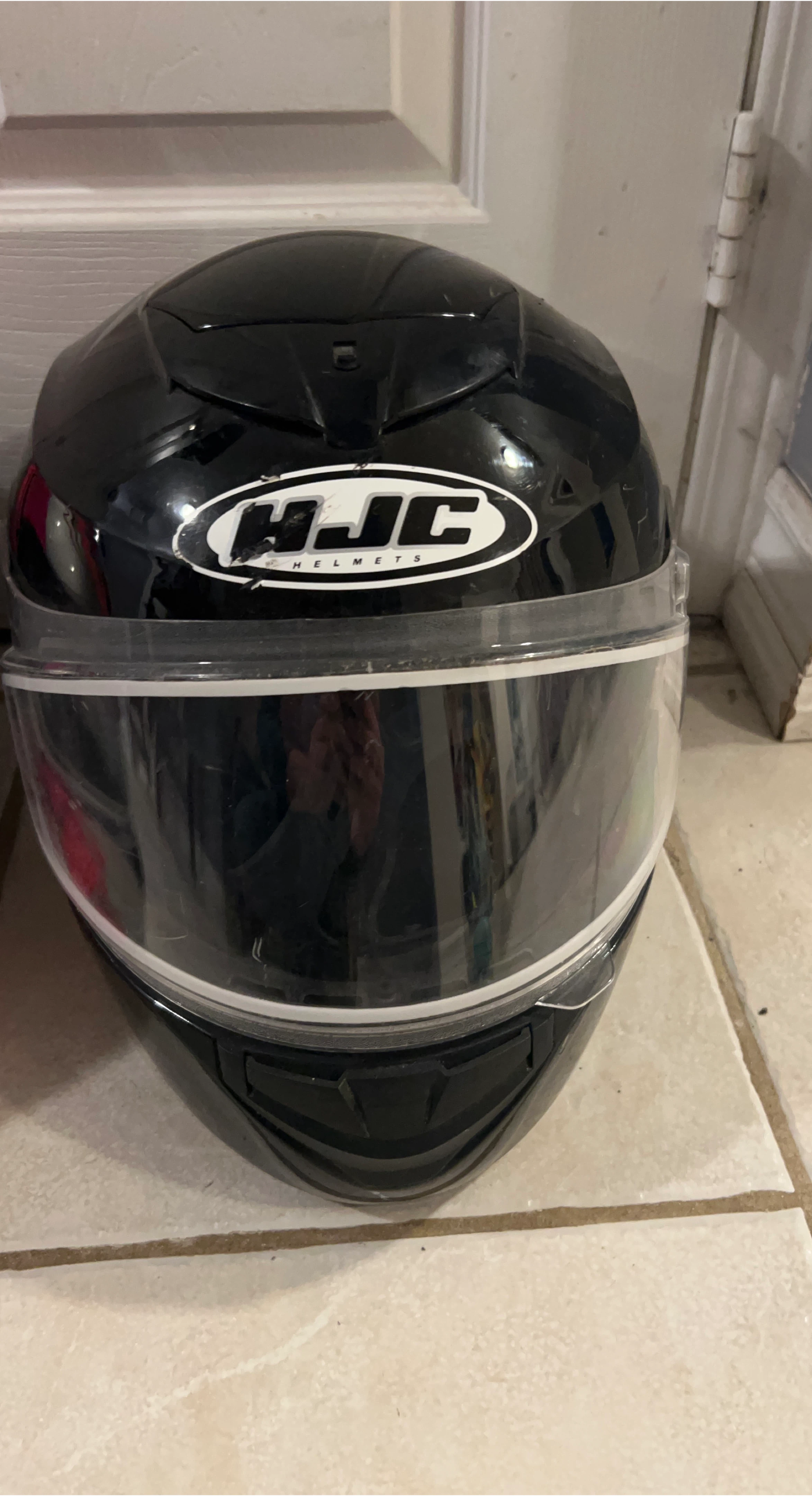 HJC Black snowmobile Helmet