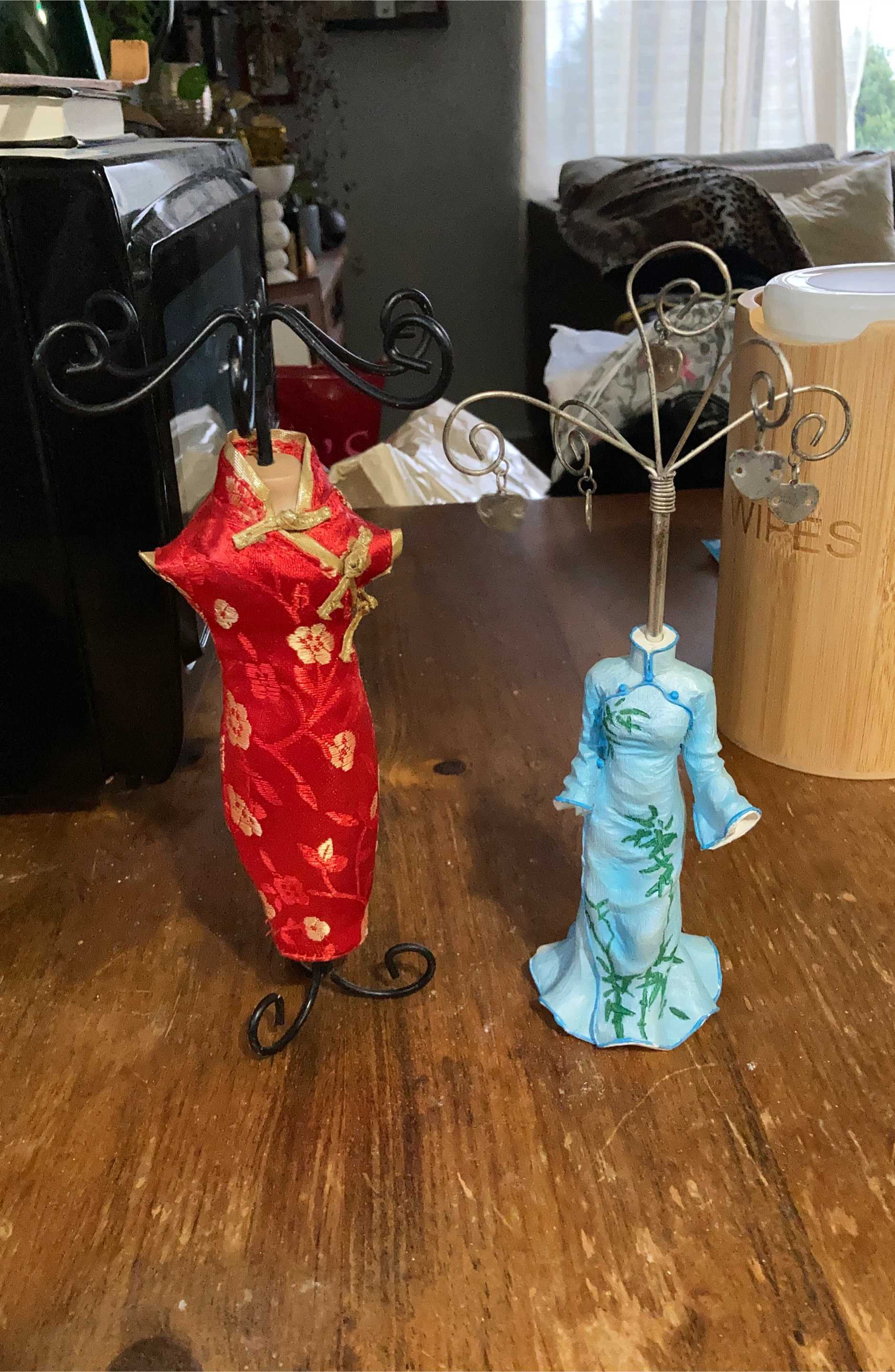Miniature Qipao Dress Figurines
