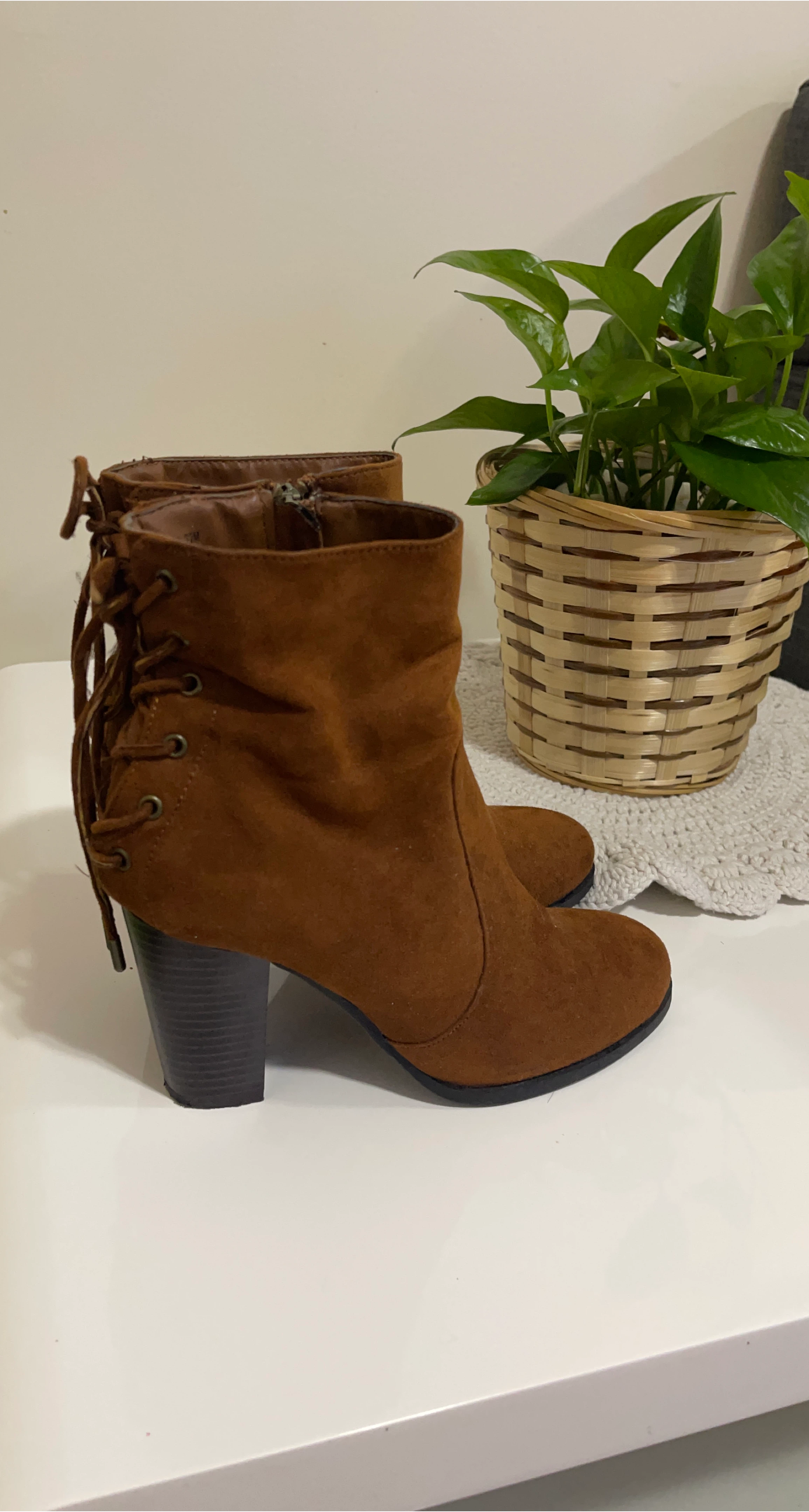 Brown Ankle Boots - Size 7
