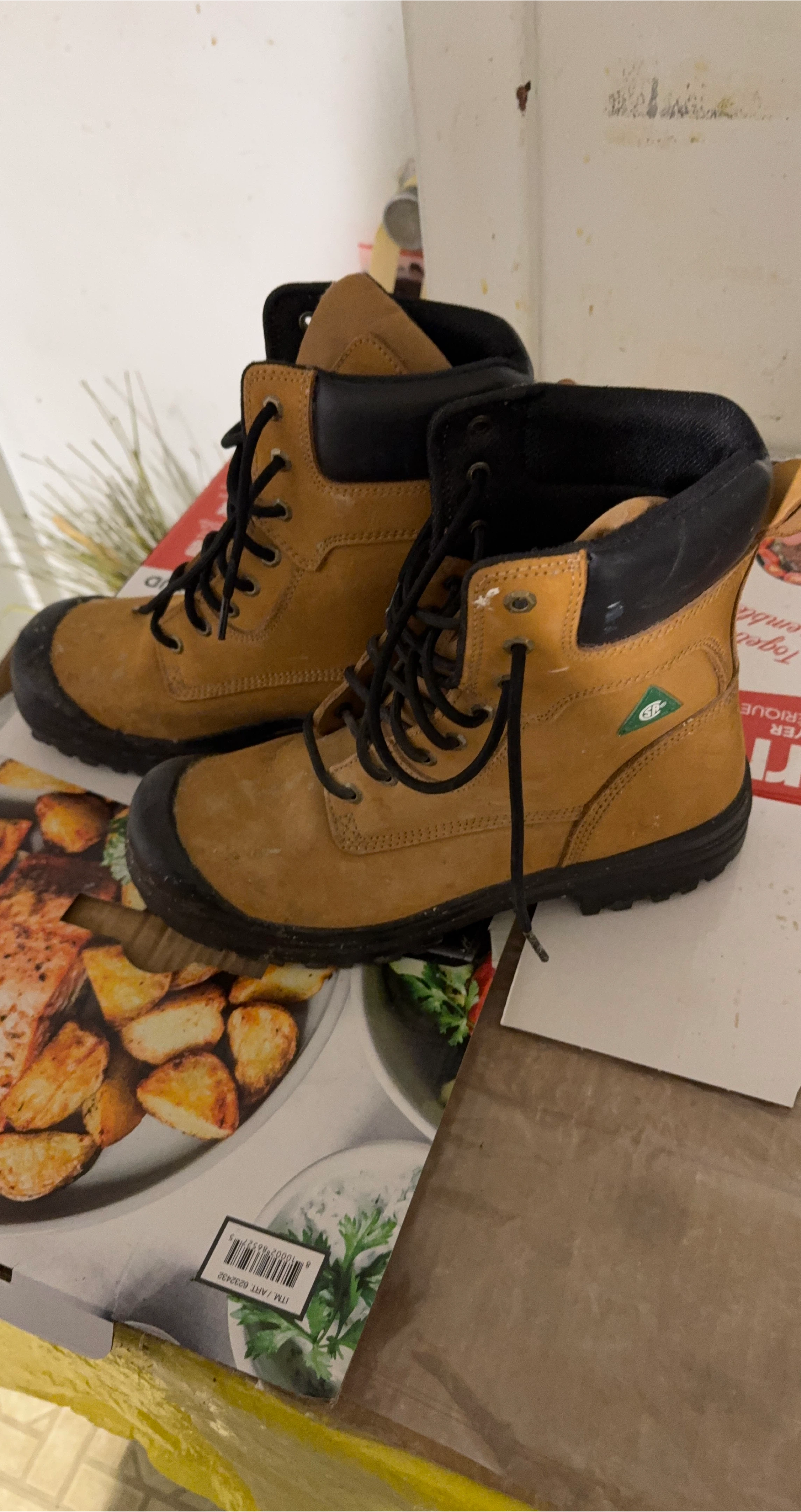Green Diamond Work Boots