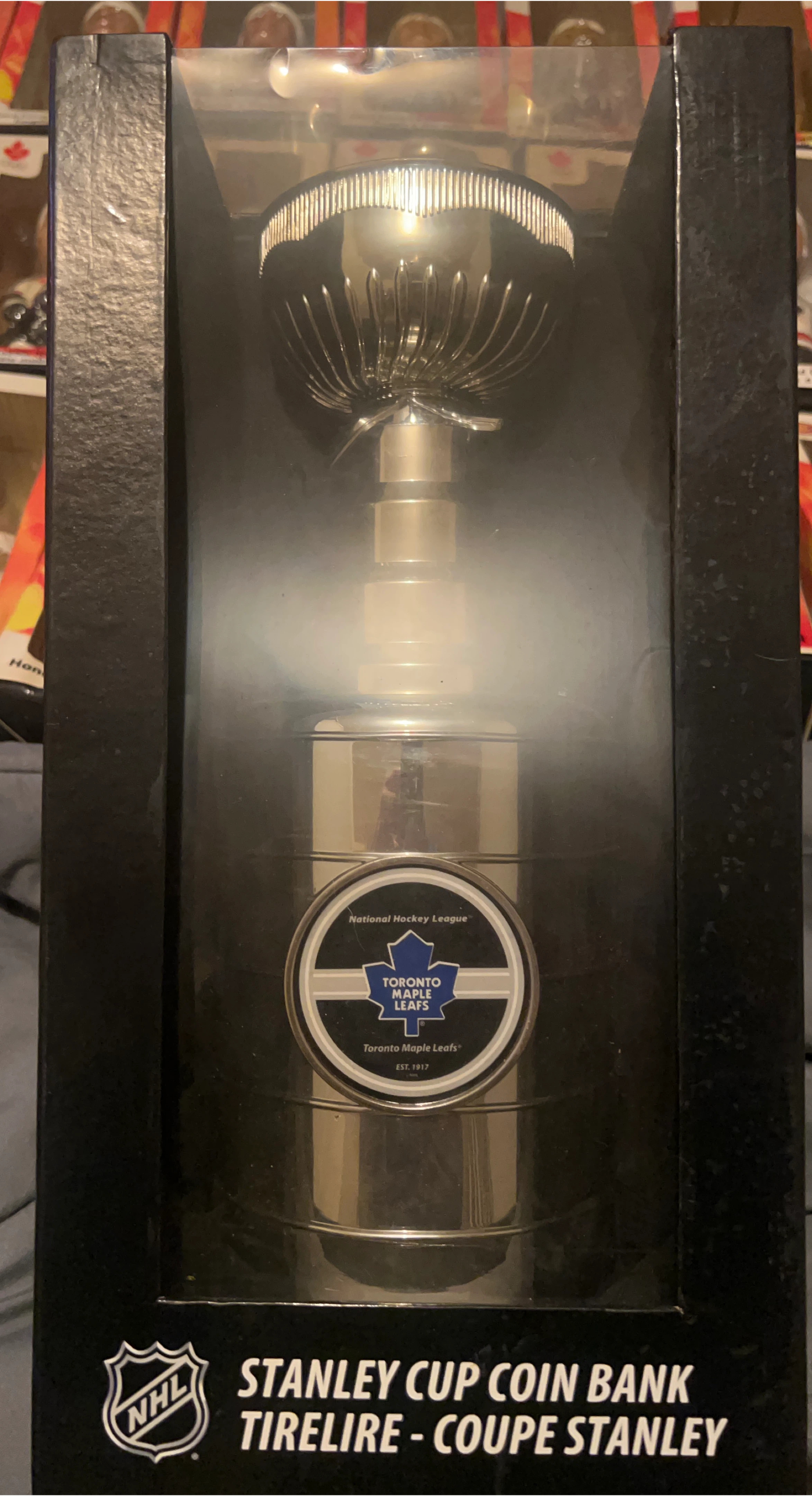 Toronto Maple Leafs Stanley Cup Coin Bank - New