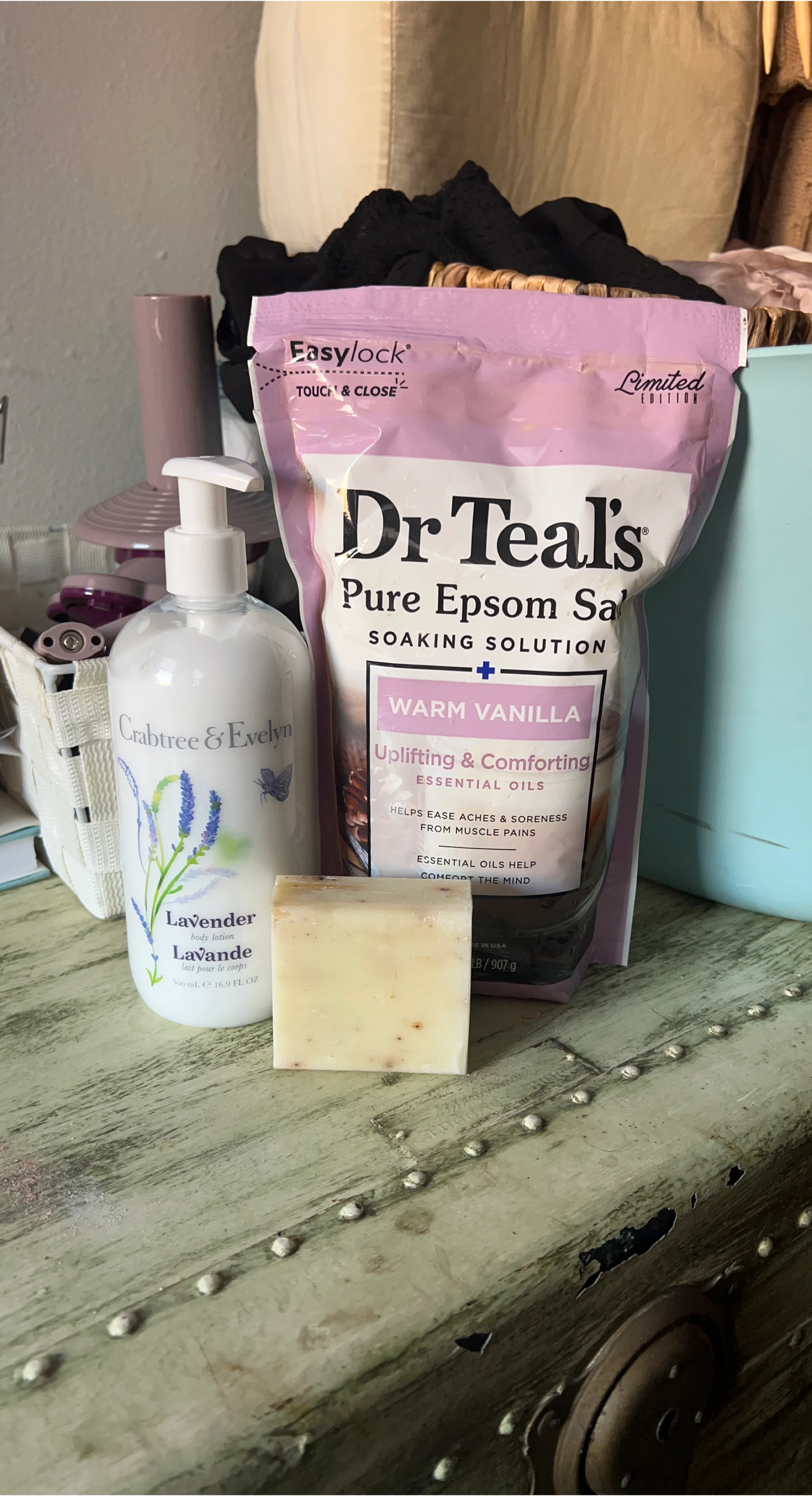 Lavender bath gift set.