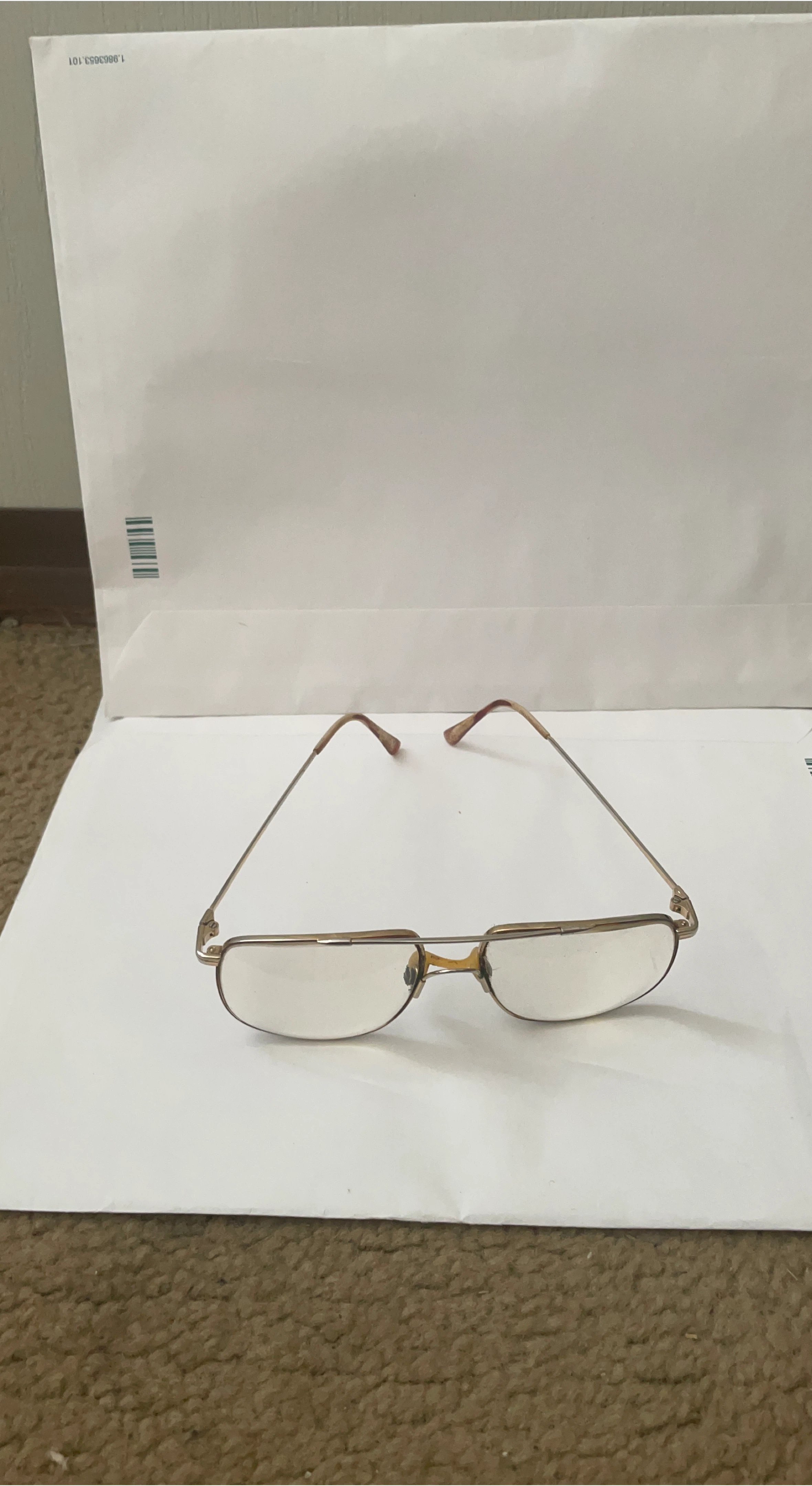 Vintage Gold Metal Frame Glasses