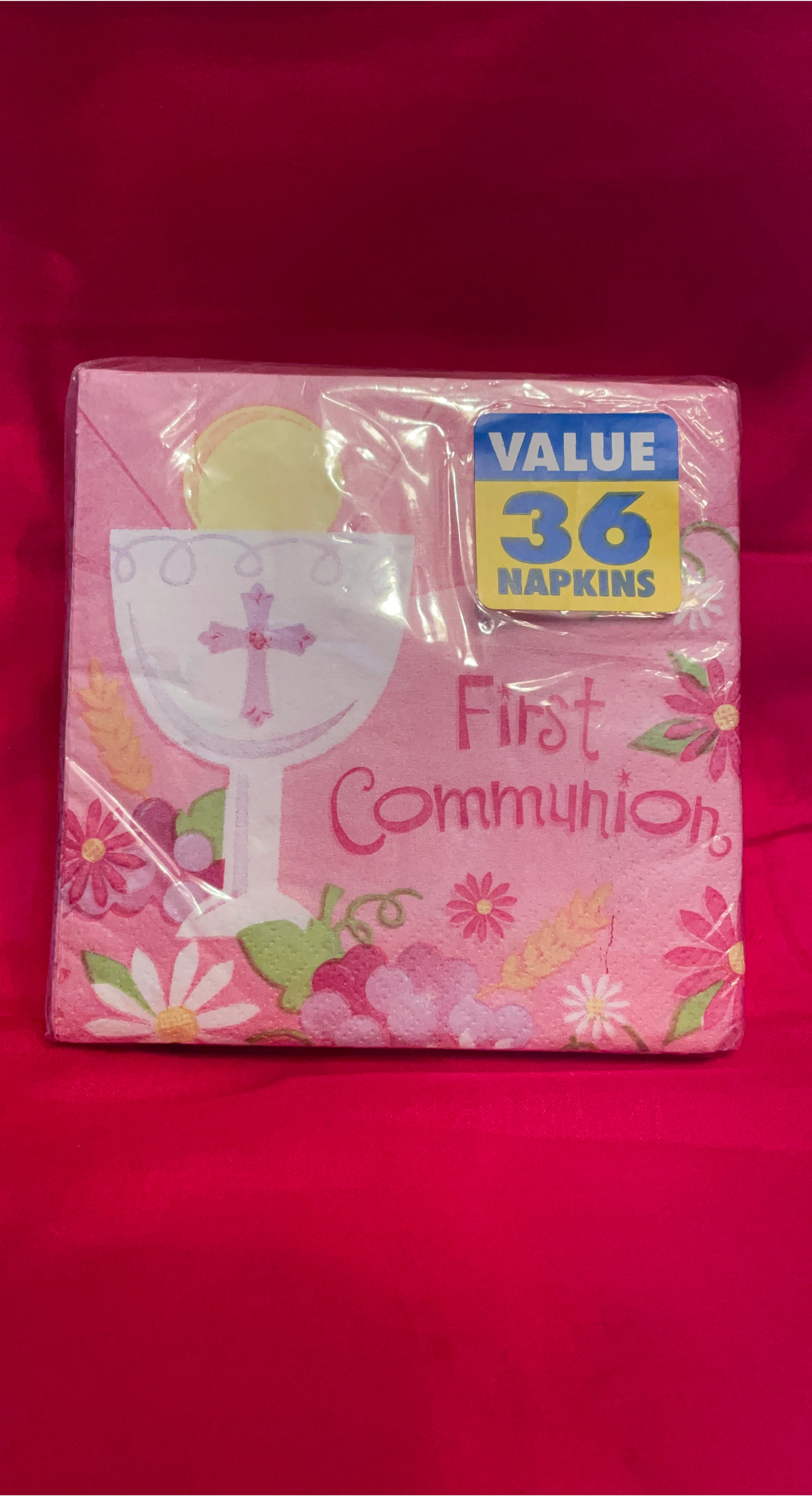 Value 36 First Communion Napkins #Cleanout
