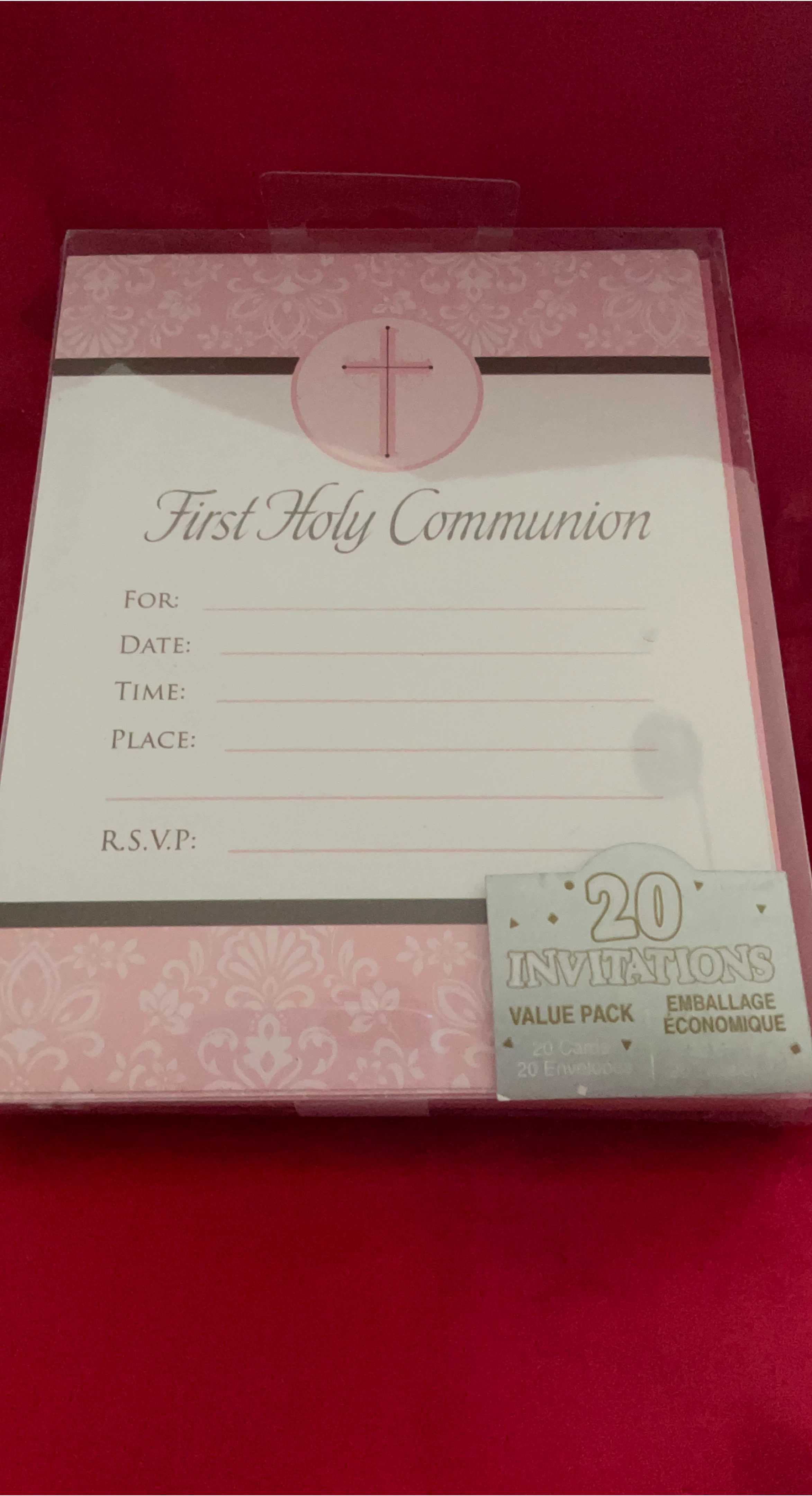 First Holy Communion Invitations - 20 Pack #Cleanout
