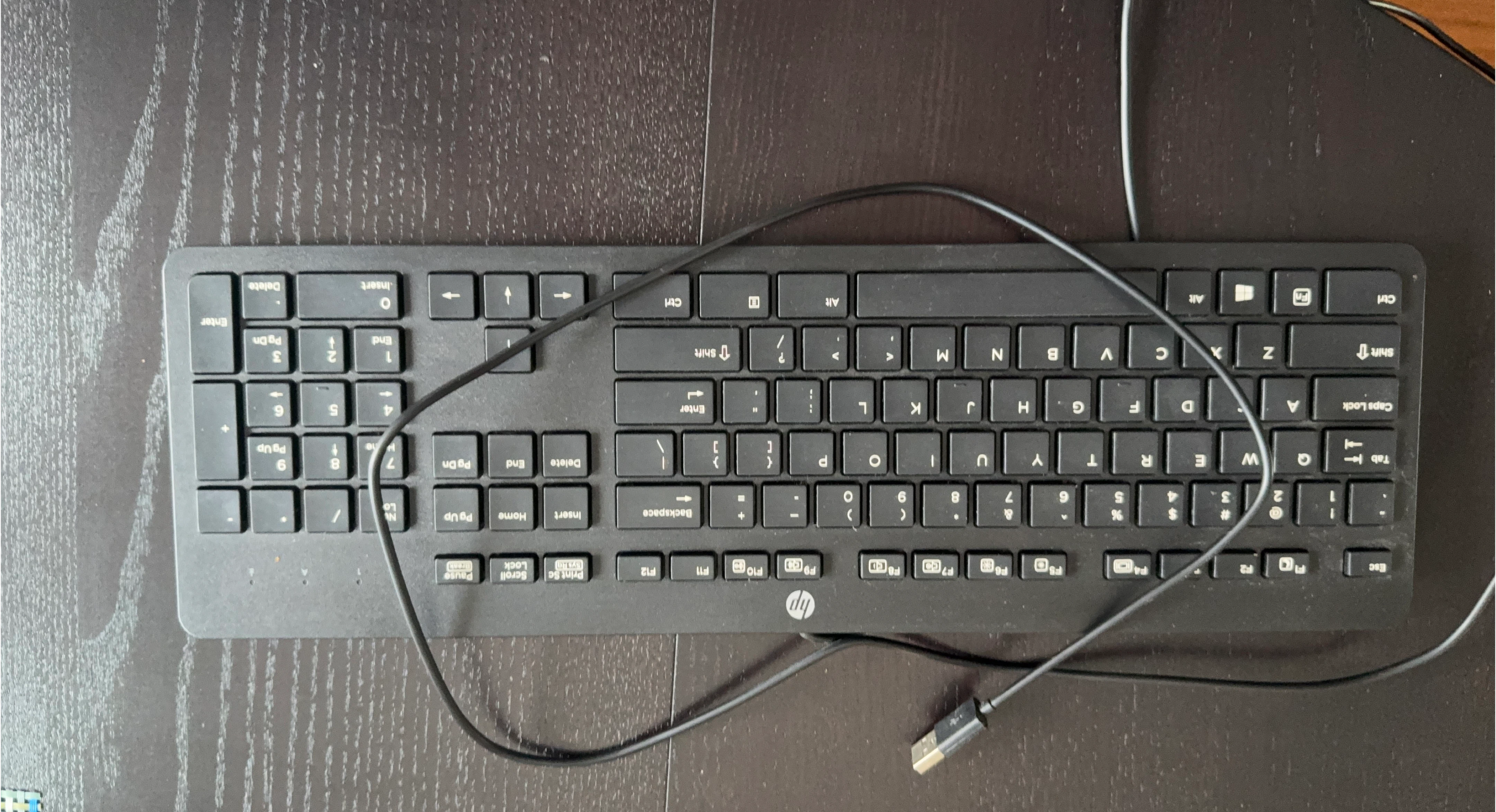HP Wired Keyboard - Black