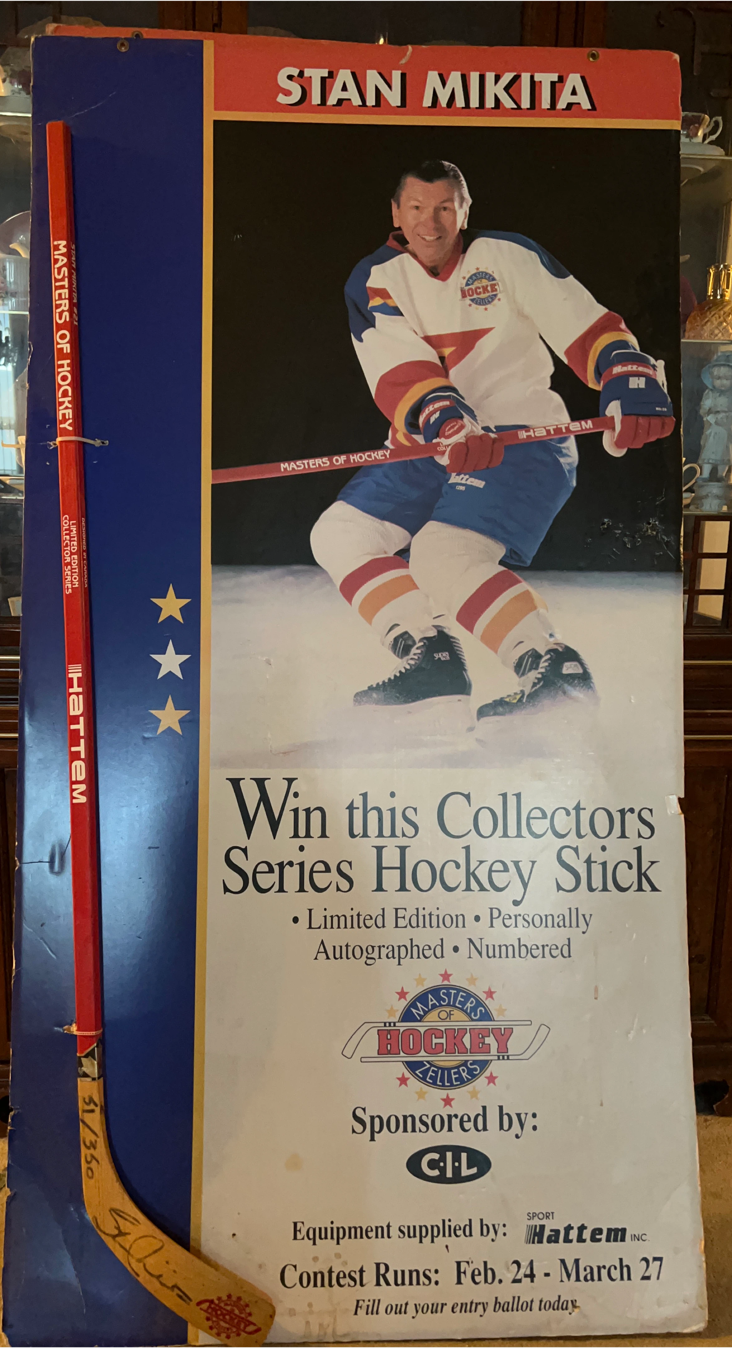 Stan Mikita Autographed Hockey Stick Collector Series