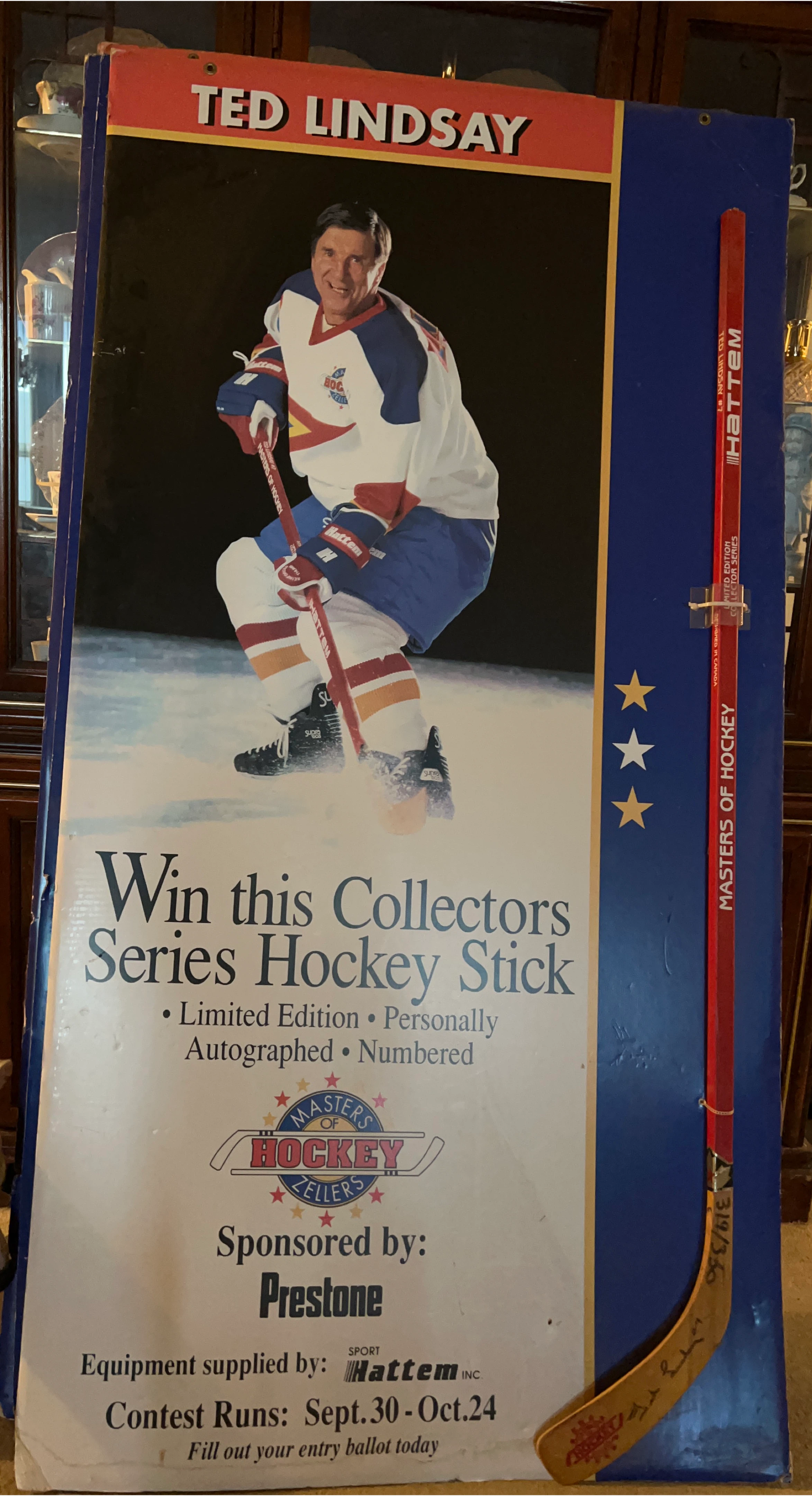 Ted Lindsay Collectors Series Hockey Stick