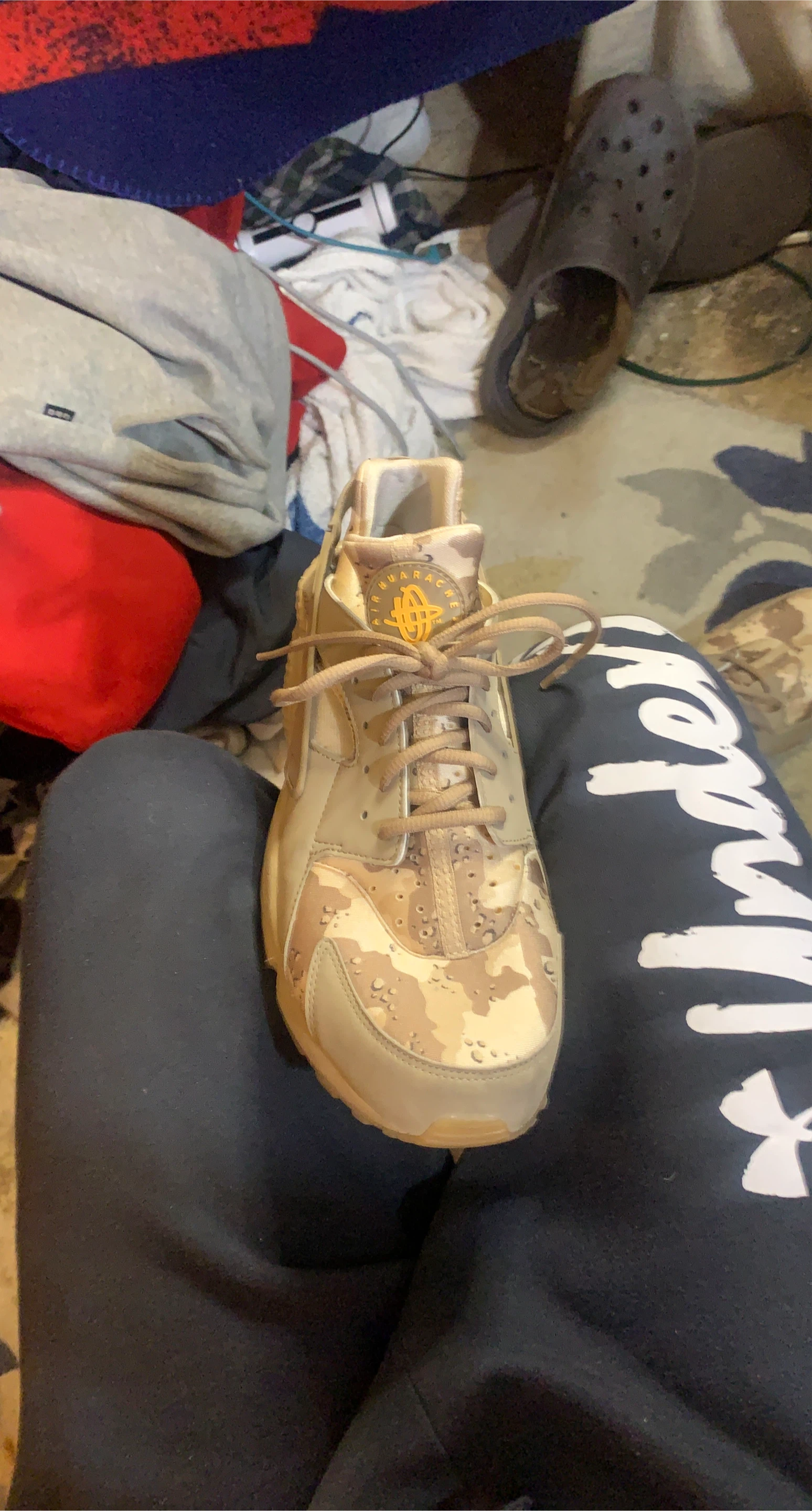 Nike Huarache Run Shoes - Camo