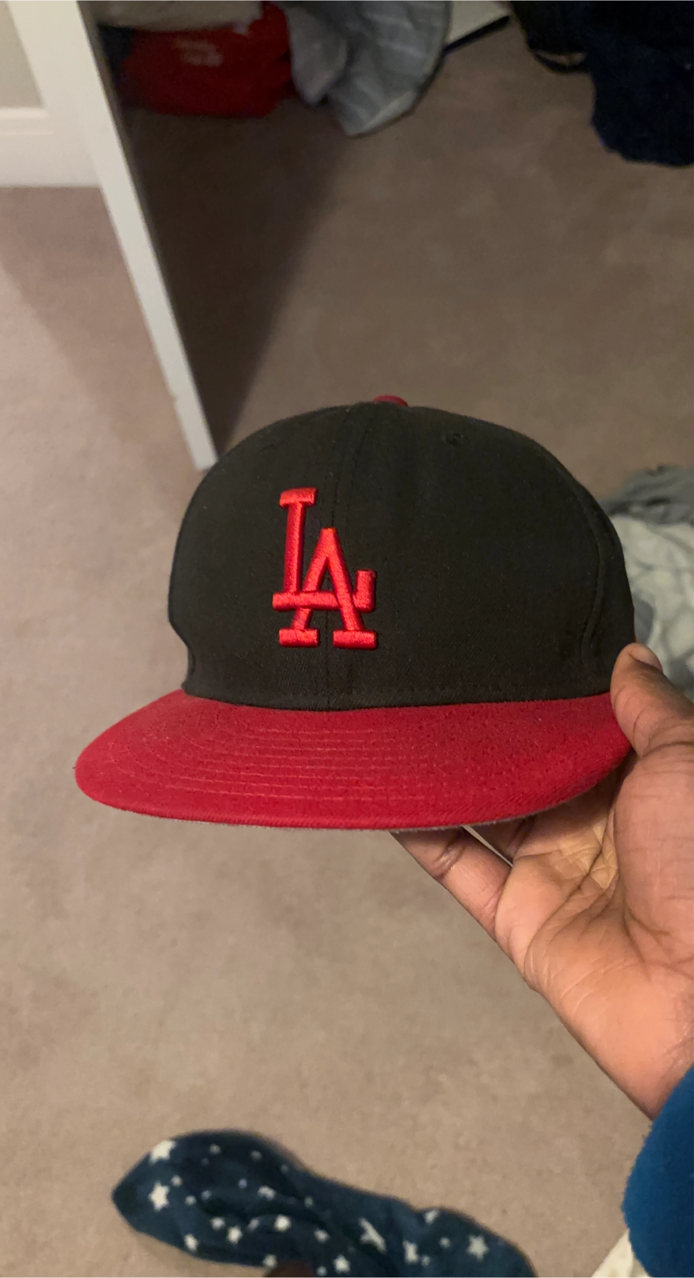 LA Dodgers Baseball Cap - Black & Red