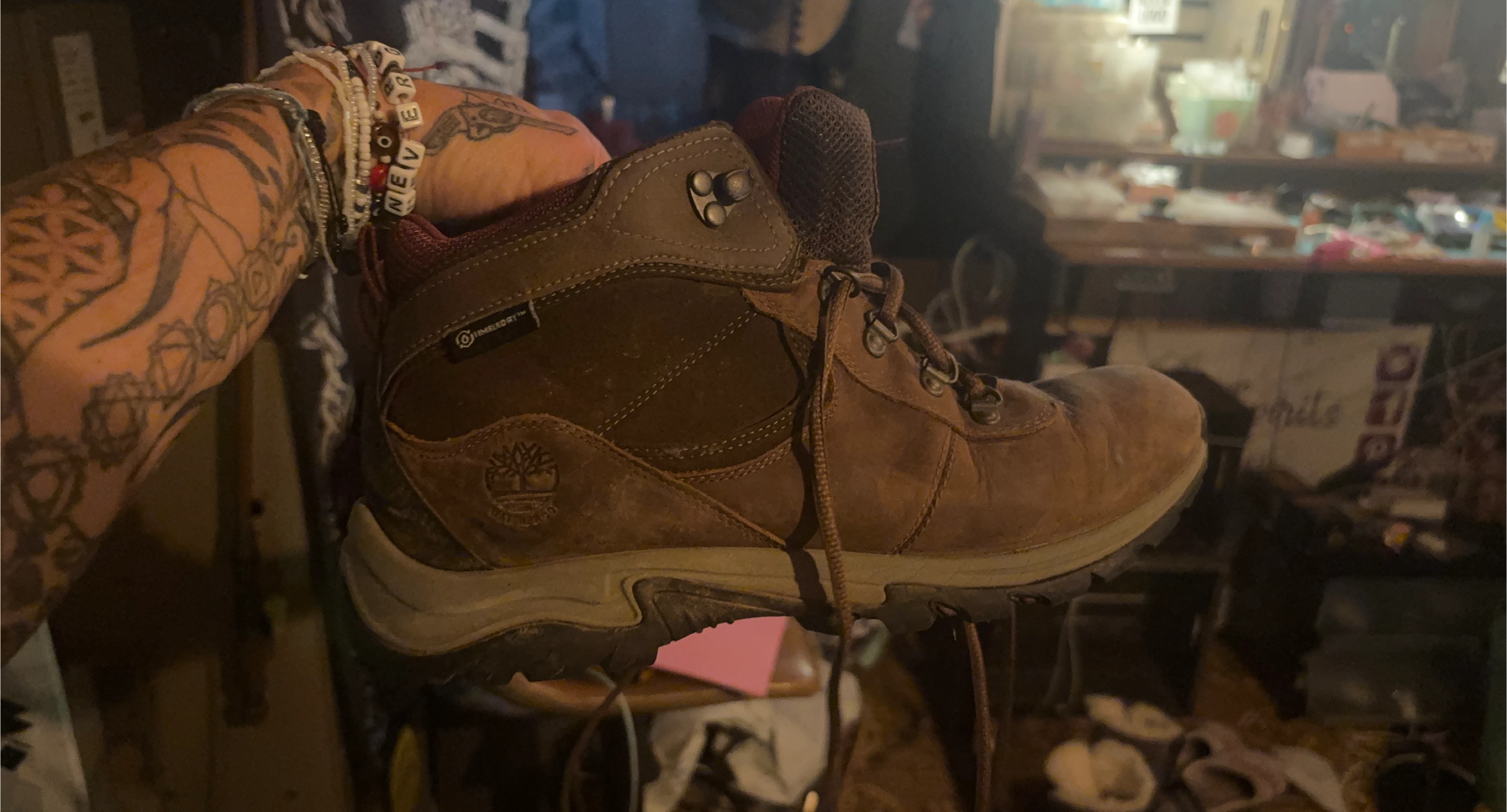 Timberland Brown Leather Hiking Boots
