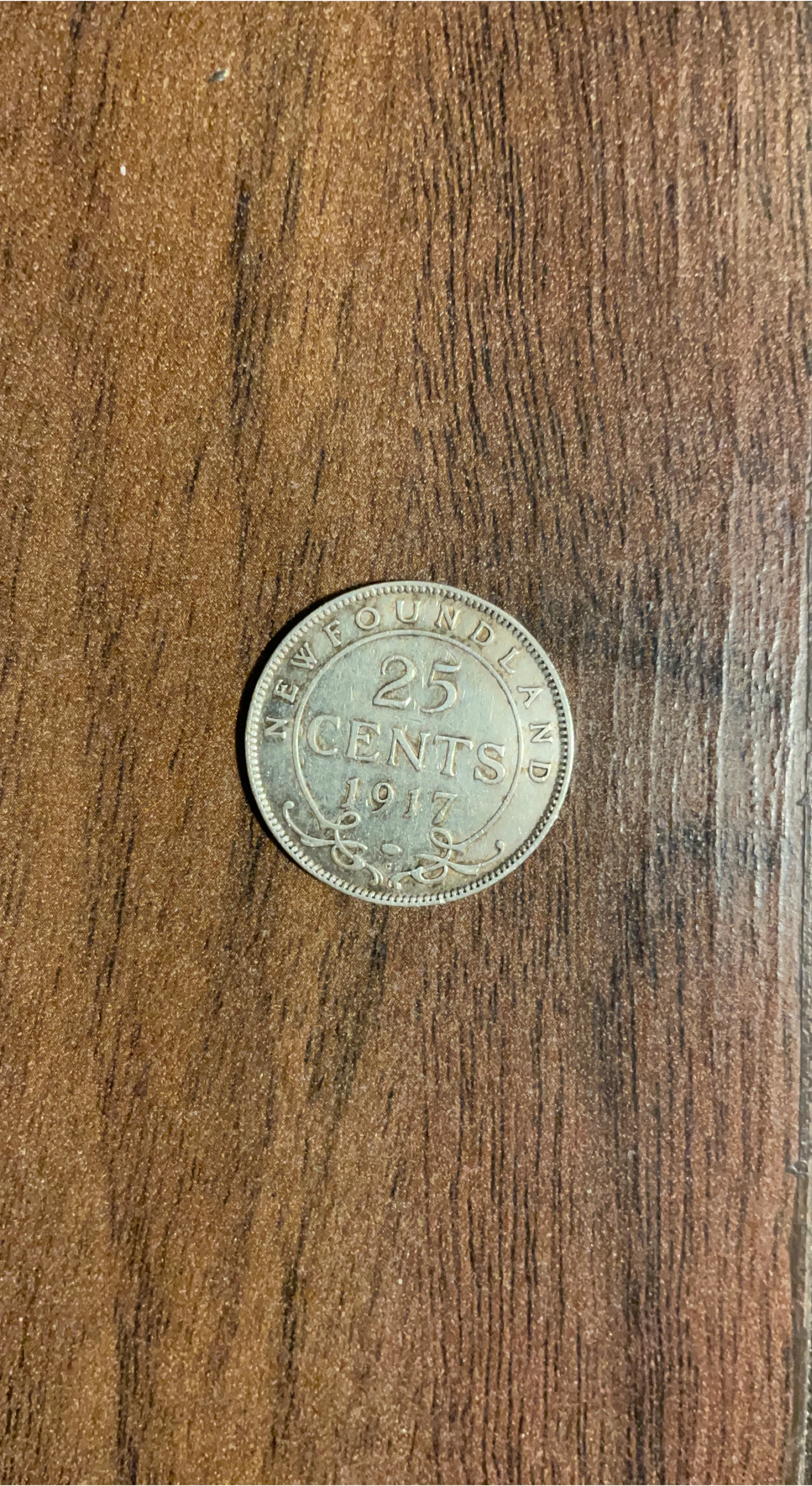 Newfoundland 25 Cents 1917 Coin