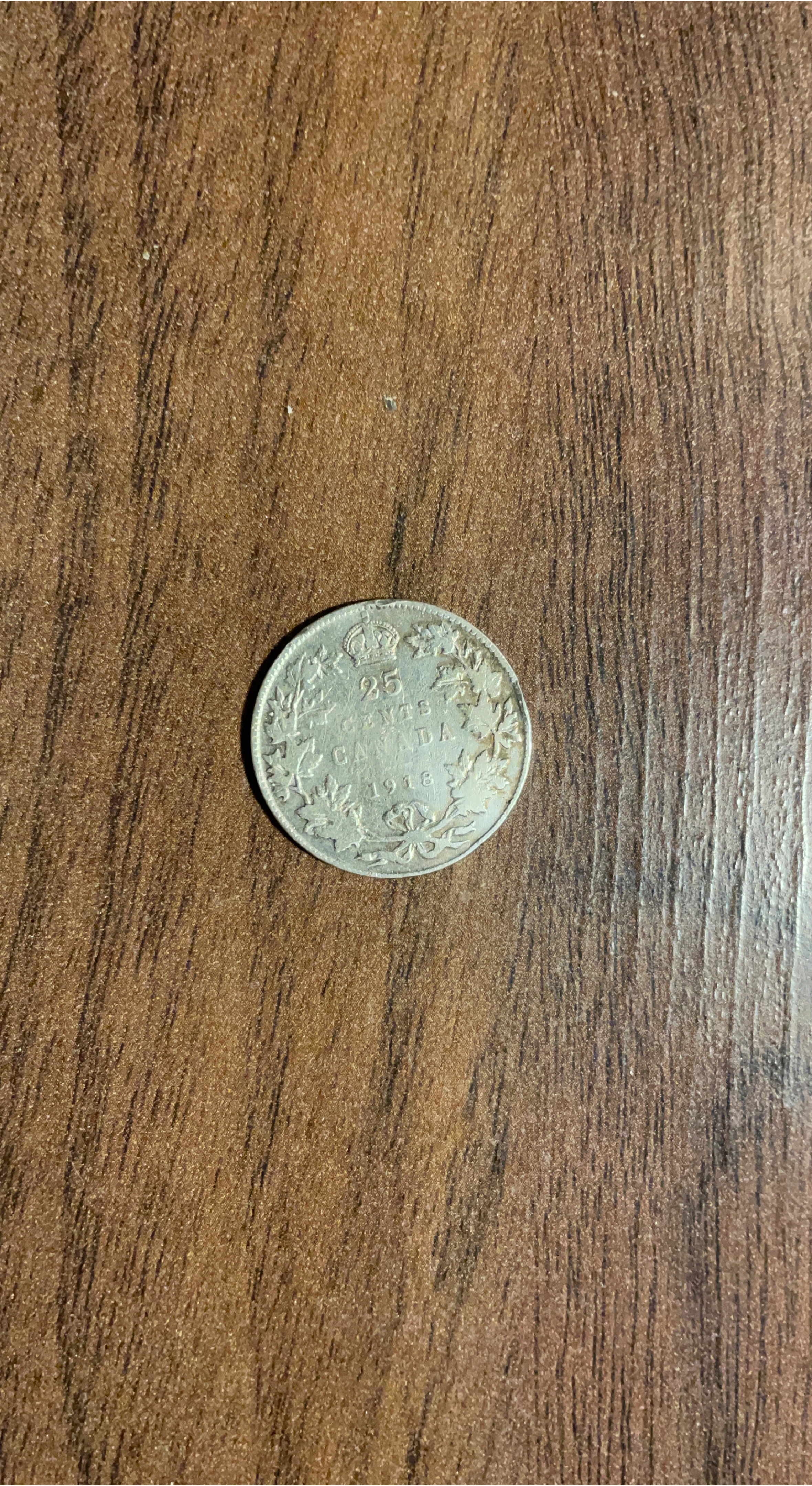1918 Canadian Quarter