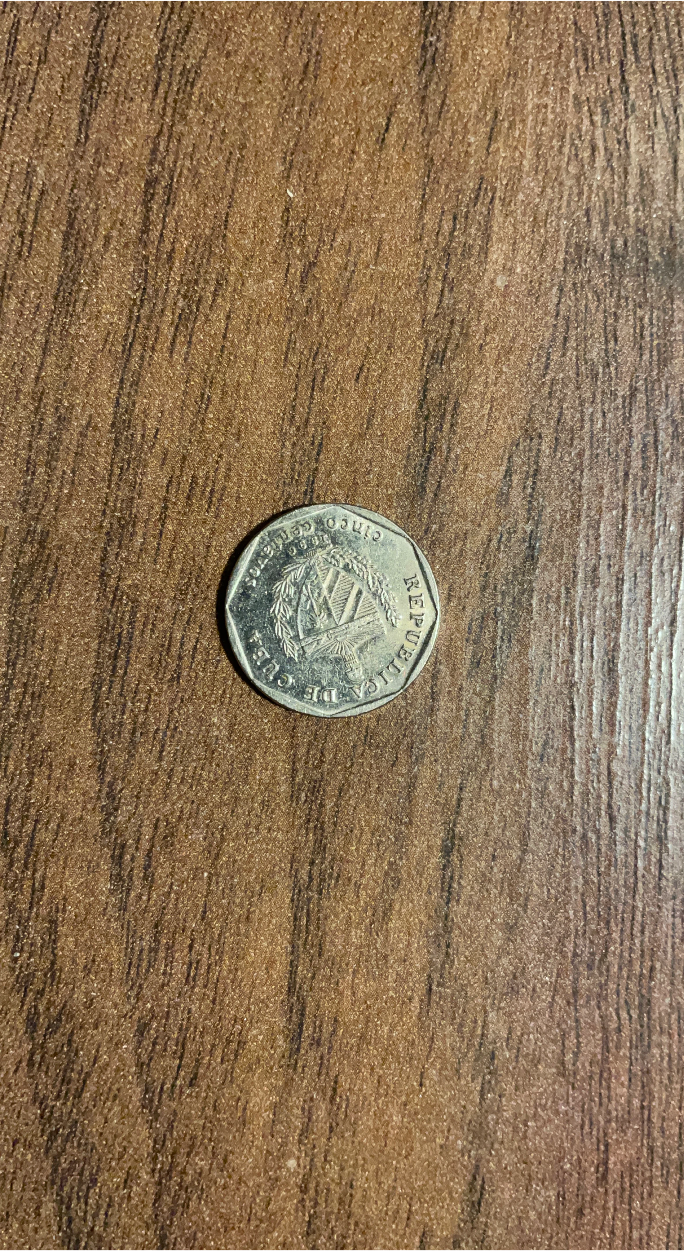 Cuban 5 Centavos Coin