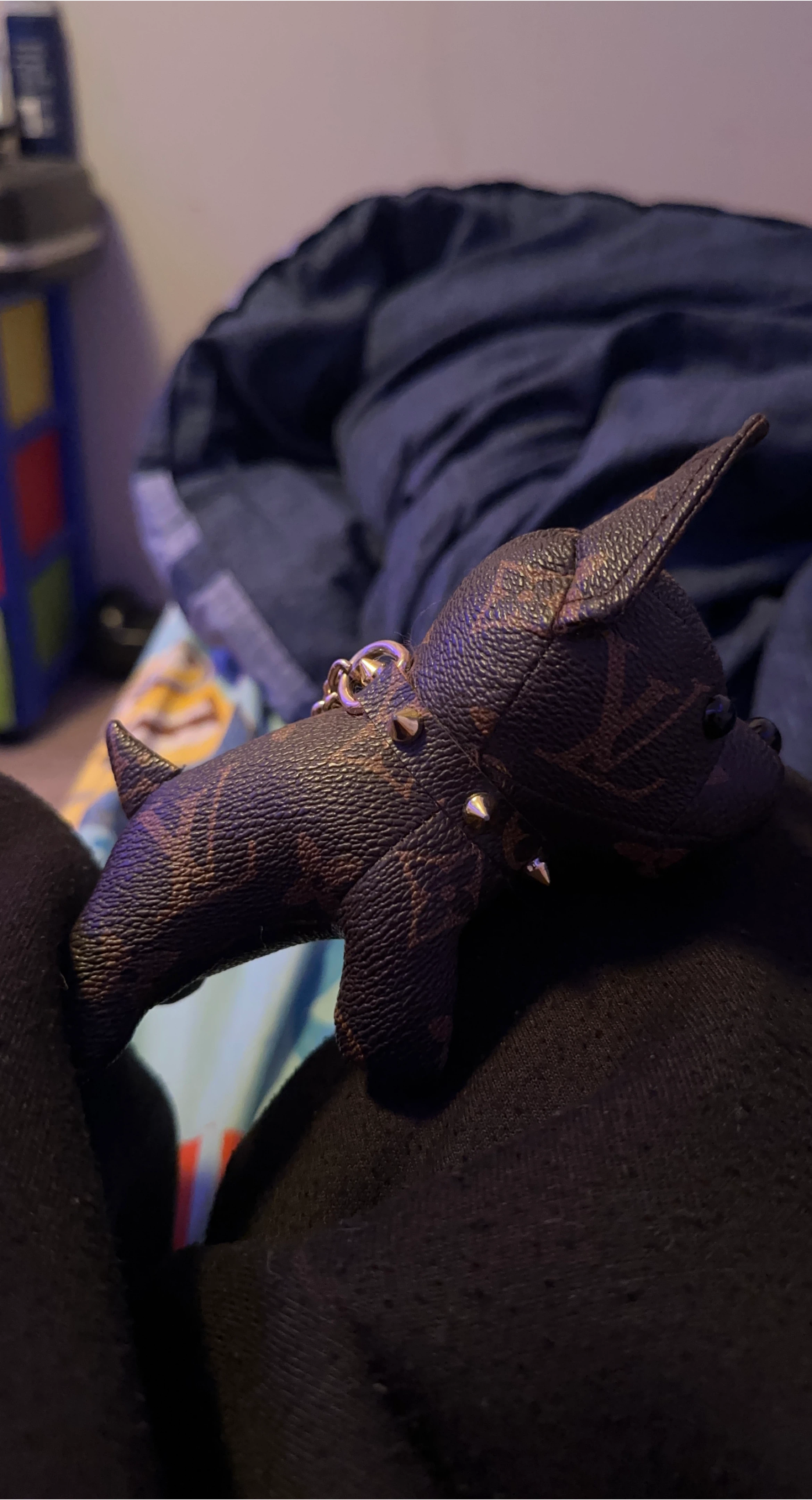 Louis Vuitton Dog Bag Charm Key Chain