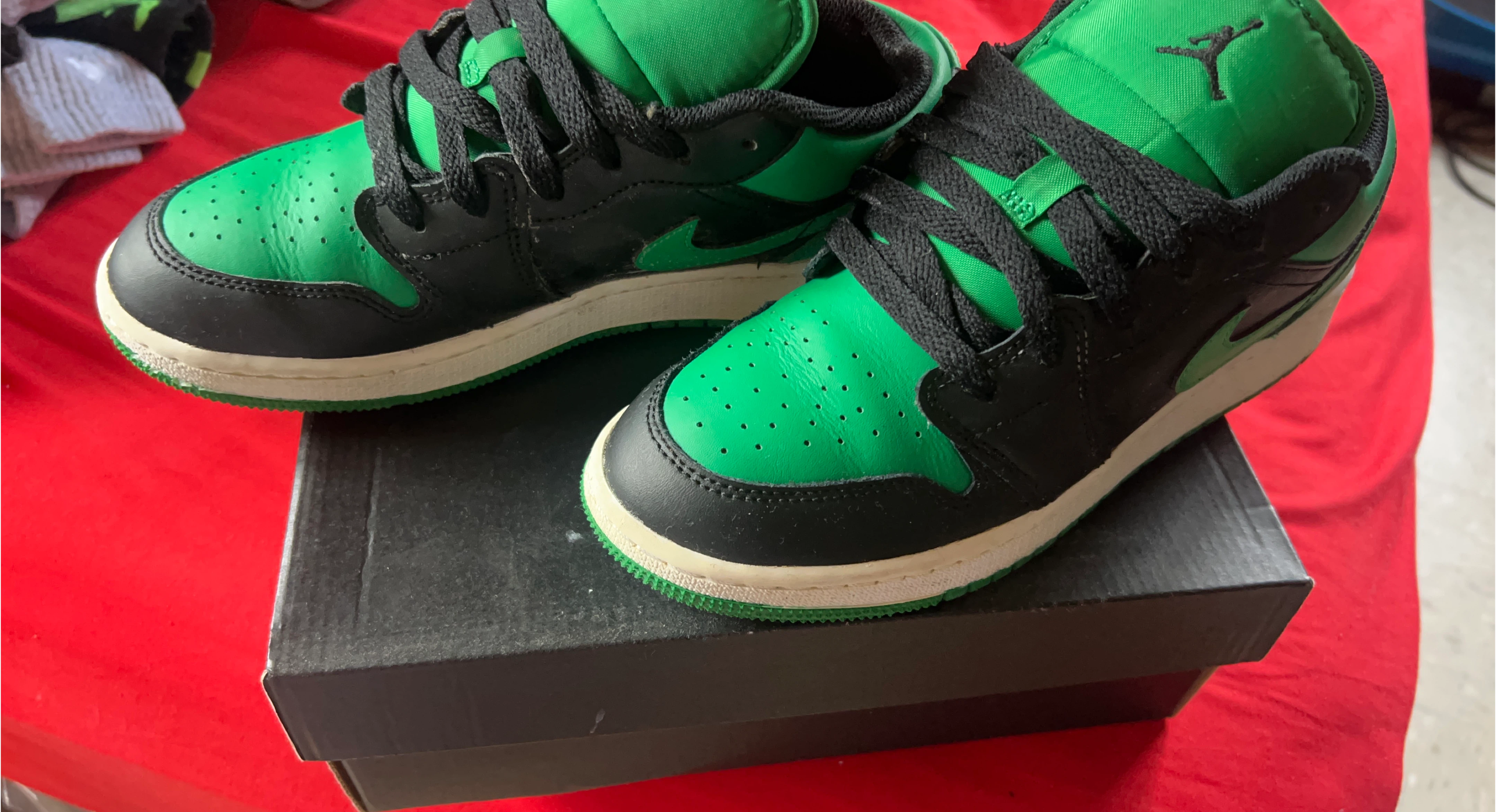 Nike Air Jordan 1 Low Green/Black #cleanout