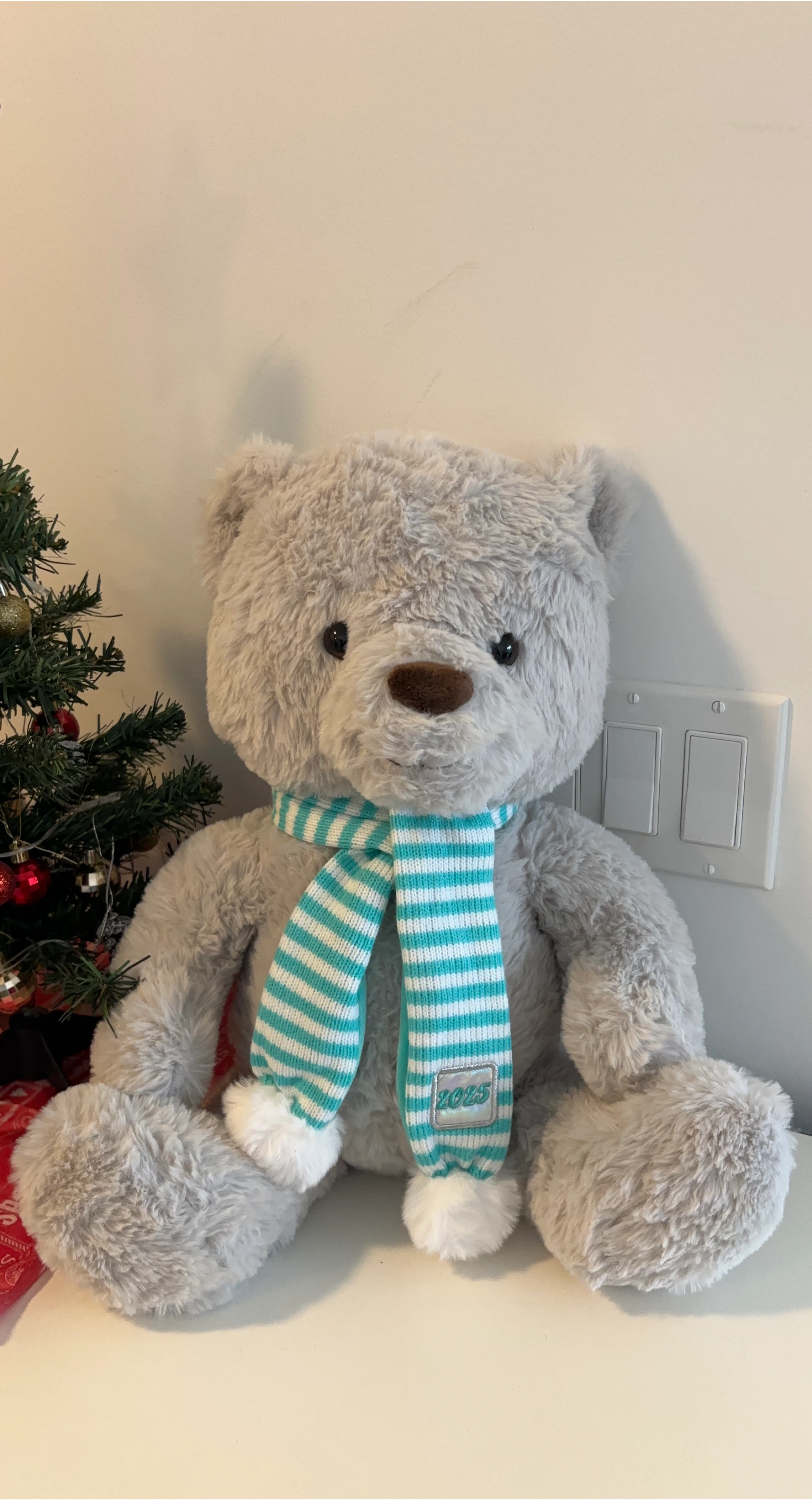 Pottery Barn Kids Grey Plush Bear