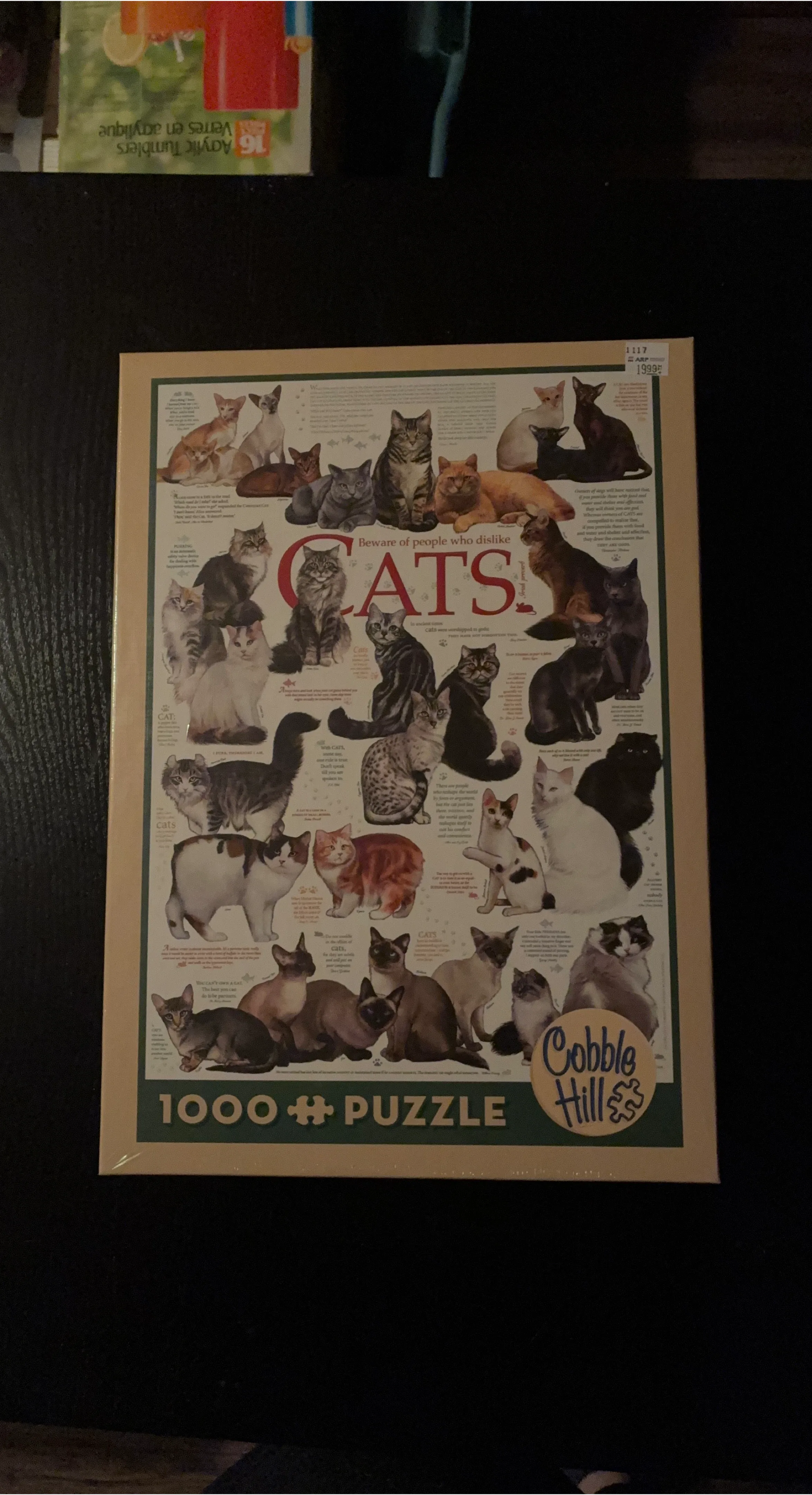 Cobble Hill Cats 1000 Piece Puzzle - New