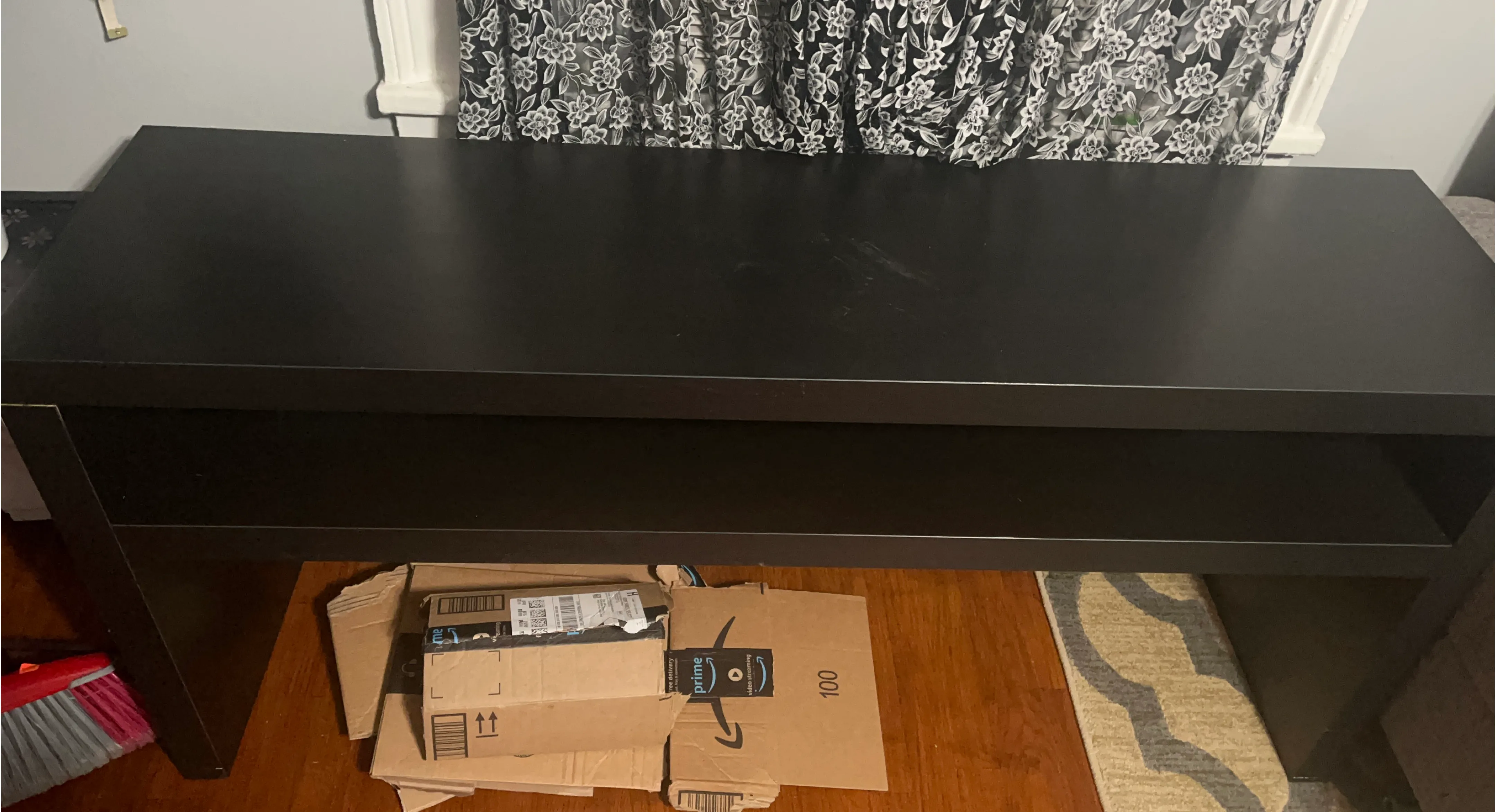Dark Brown TV Stand with Shelf in Manhattan, NY