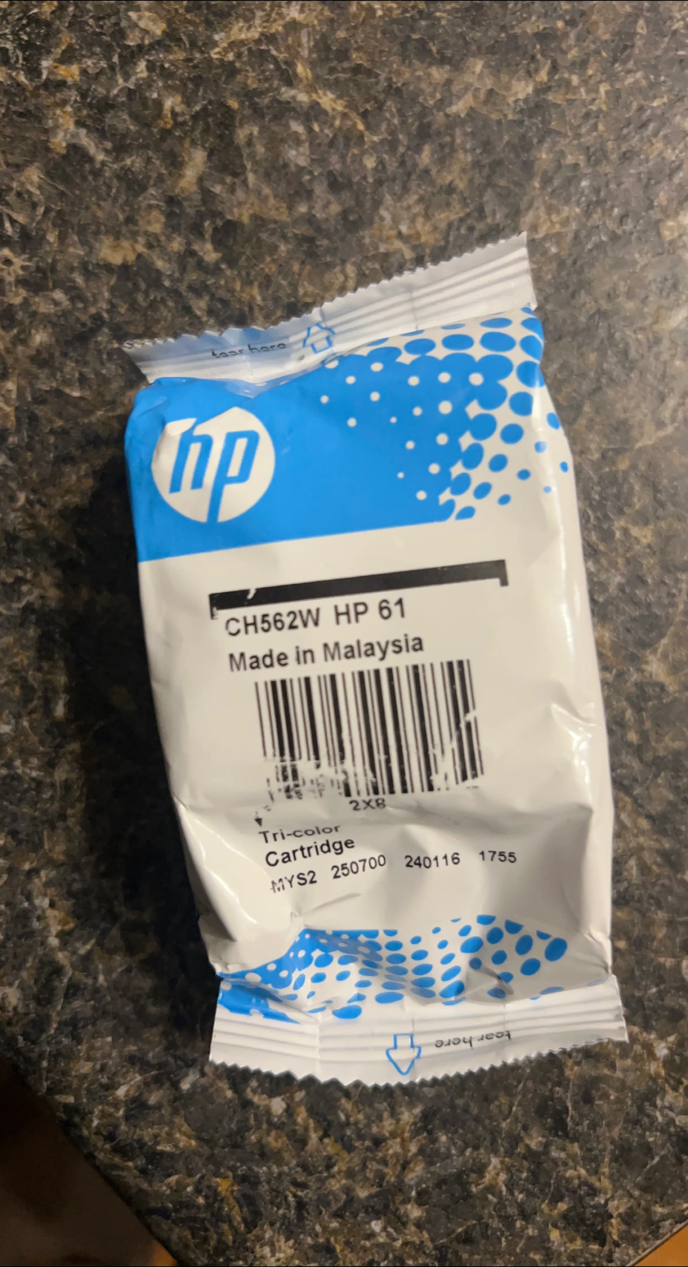 HP 61 Tri-Color Ink Cartridge - New