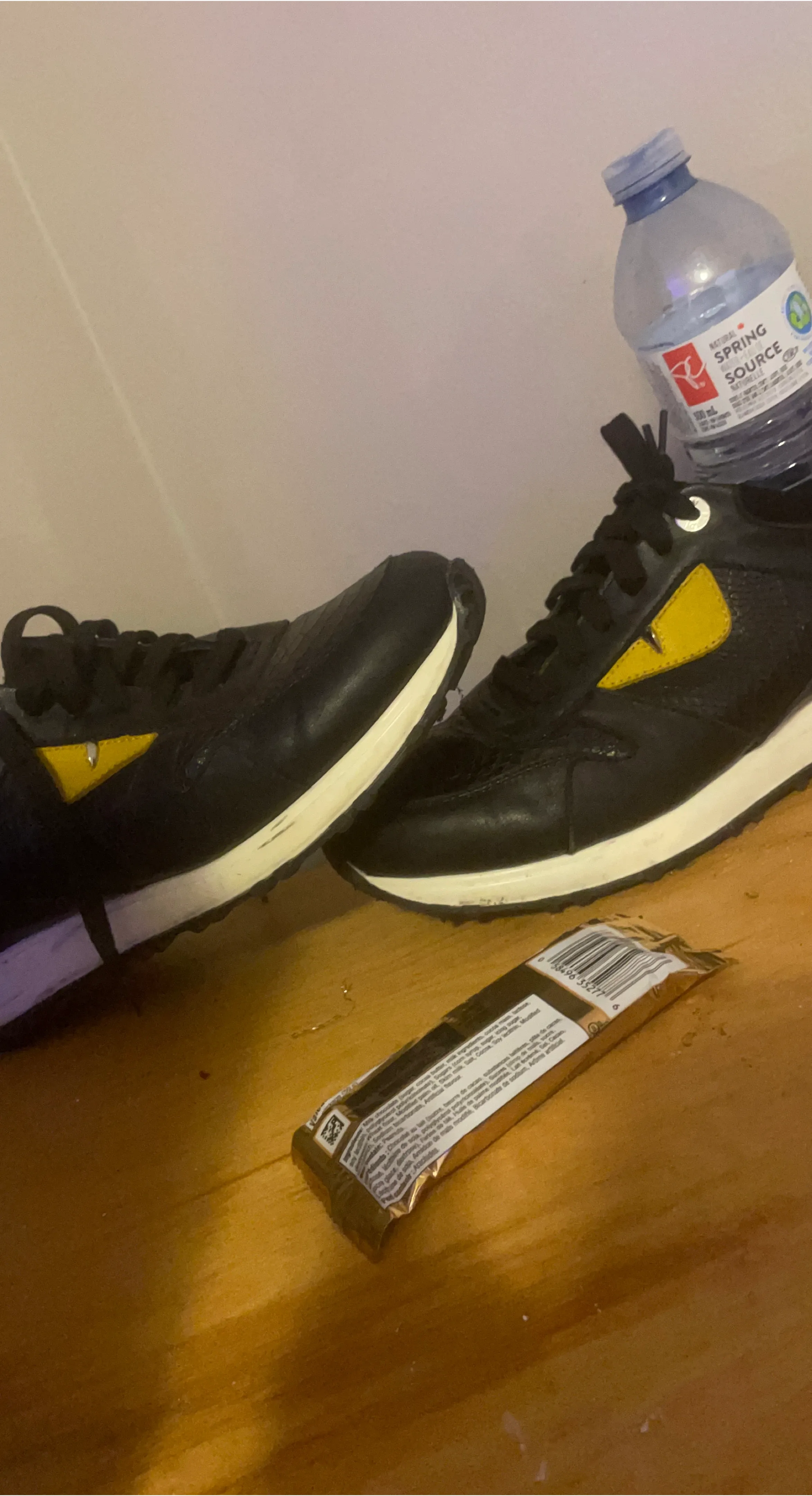 Fendi Black Leather Sneakers