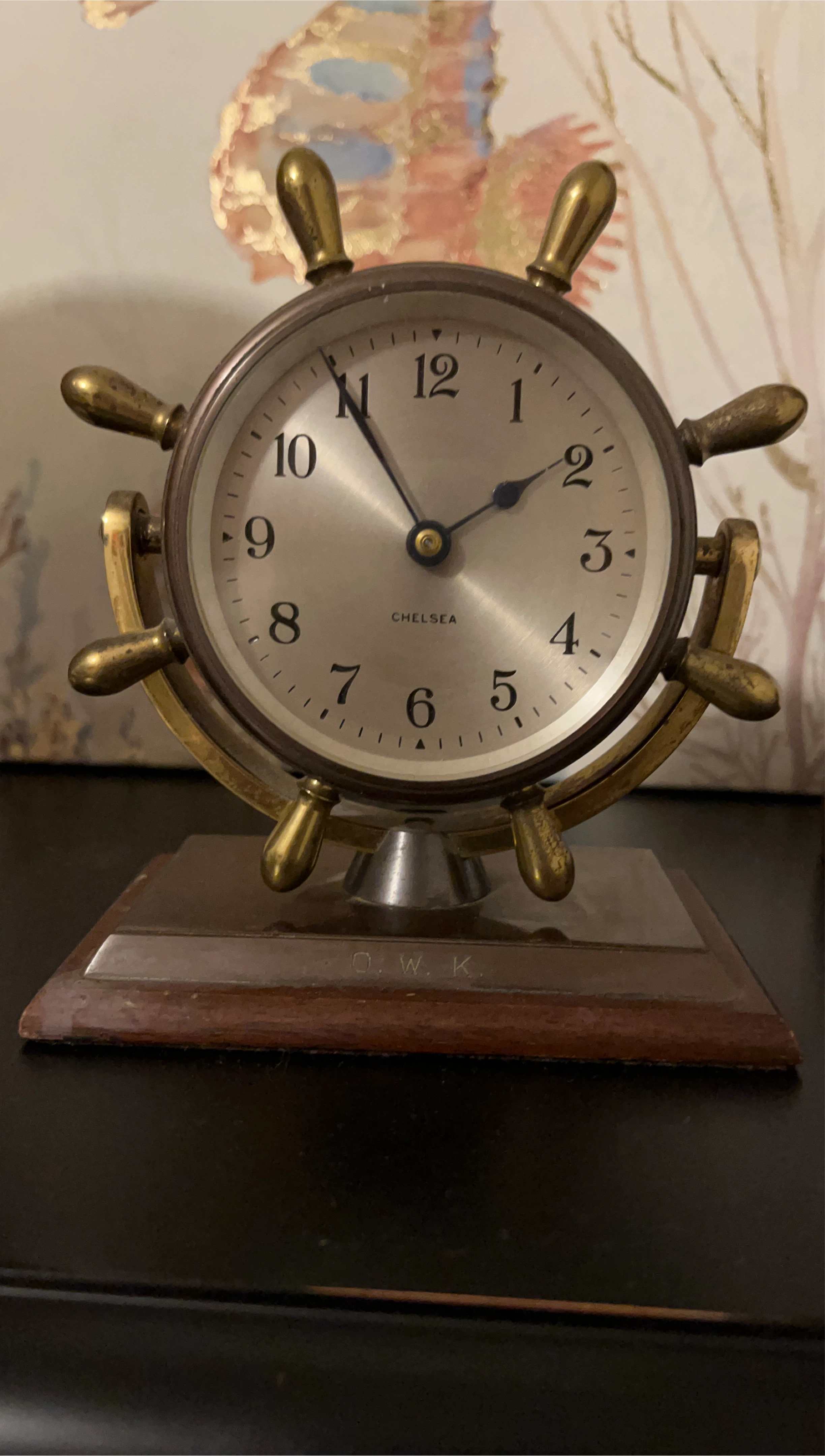 Chelsea Ship's Wheel Desk Clock