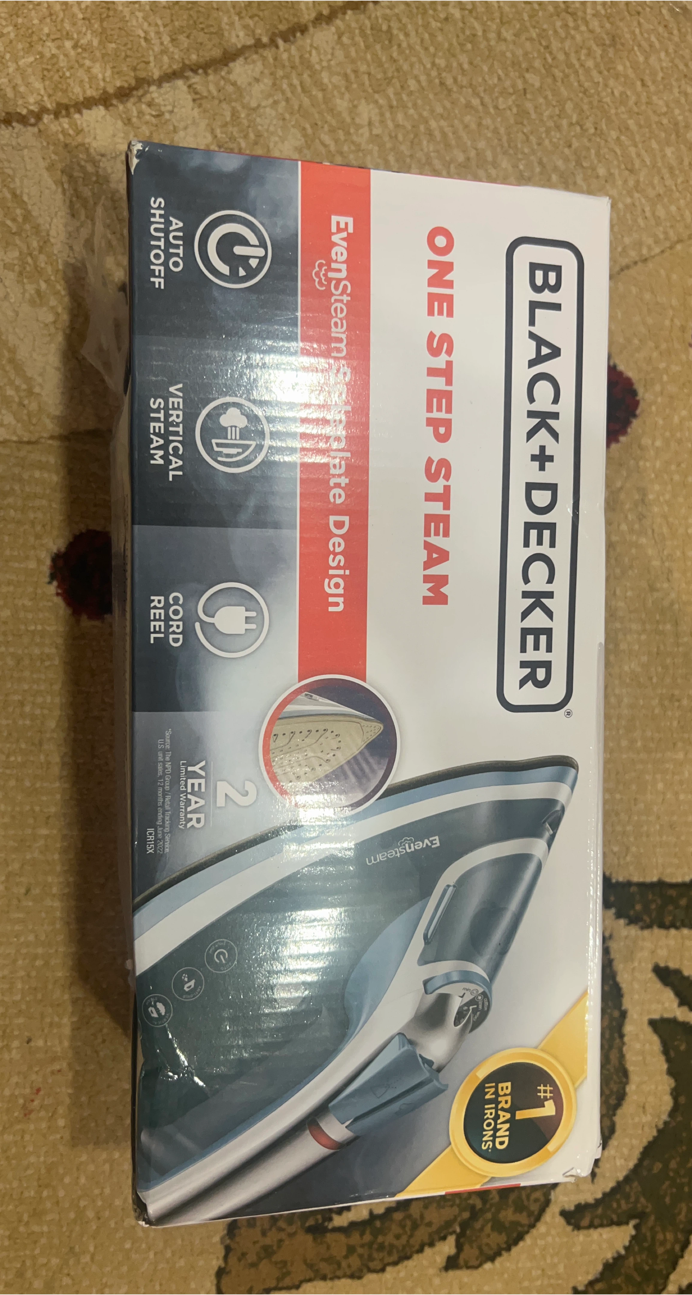 Black+Decker One Step Steam Iron