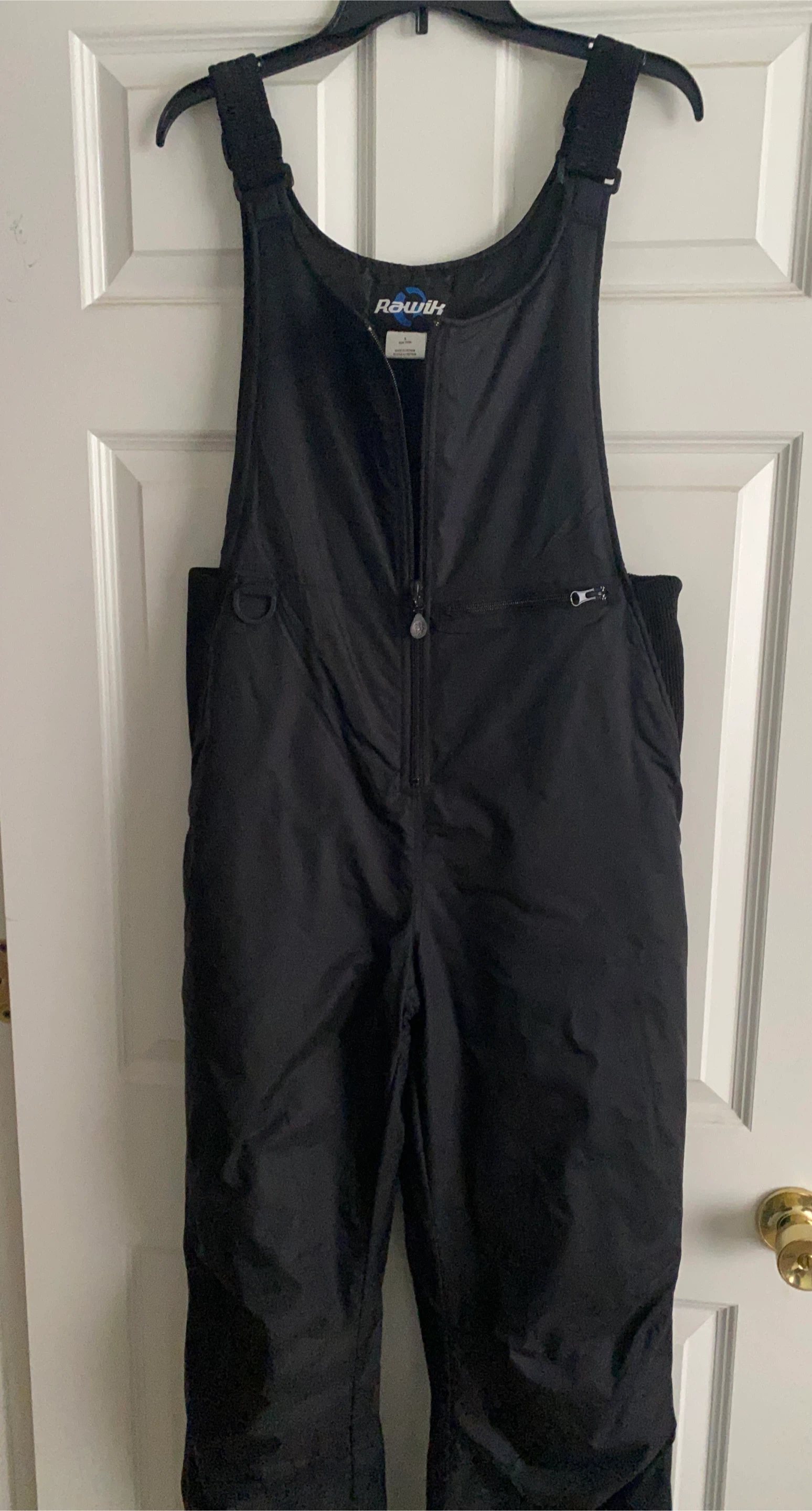 Rawik Black Snow Bibs - Size L
