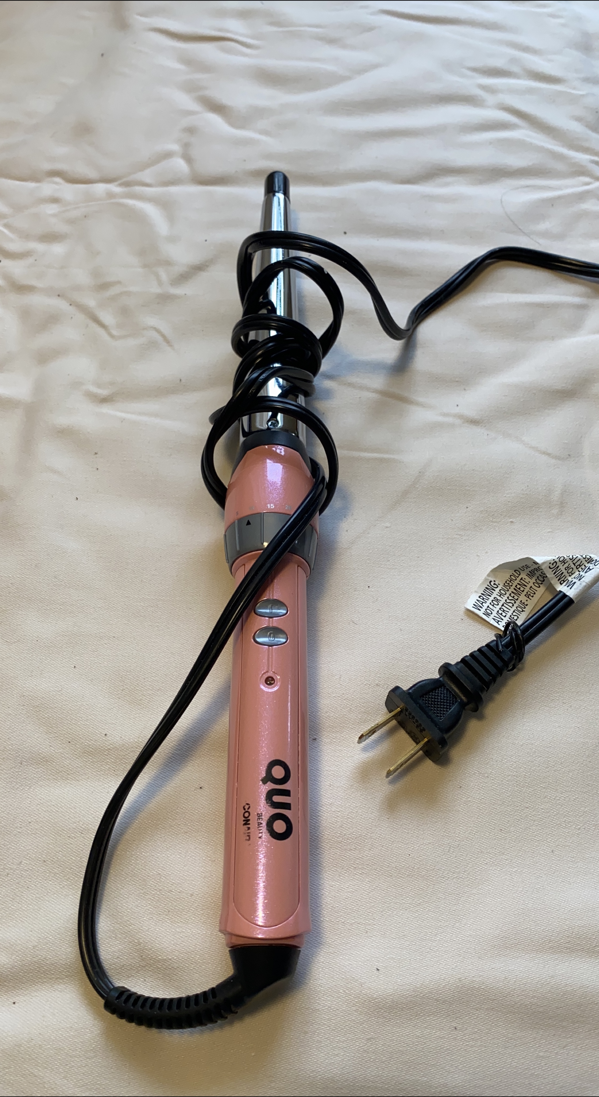 Quo Beauty Curling Iron - Pink