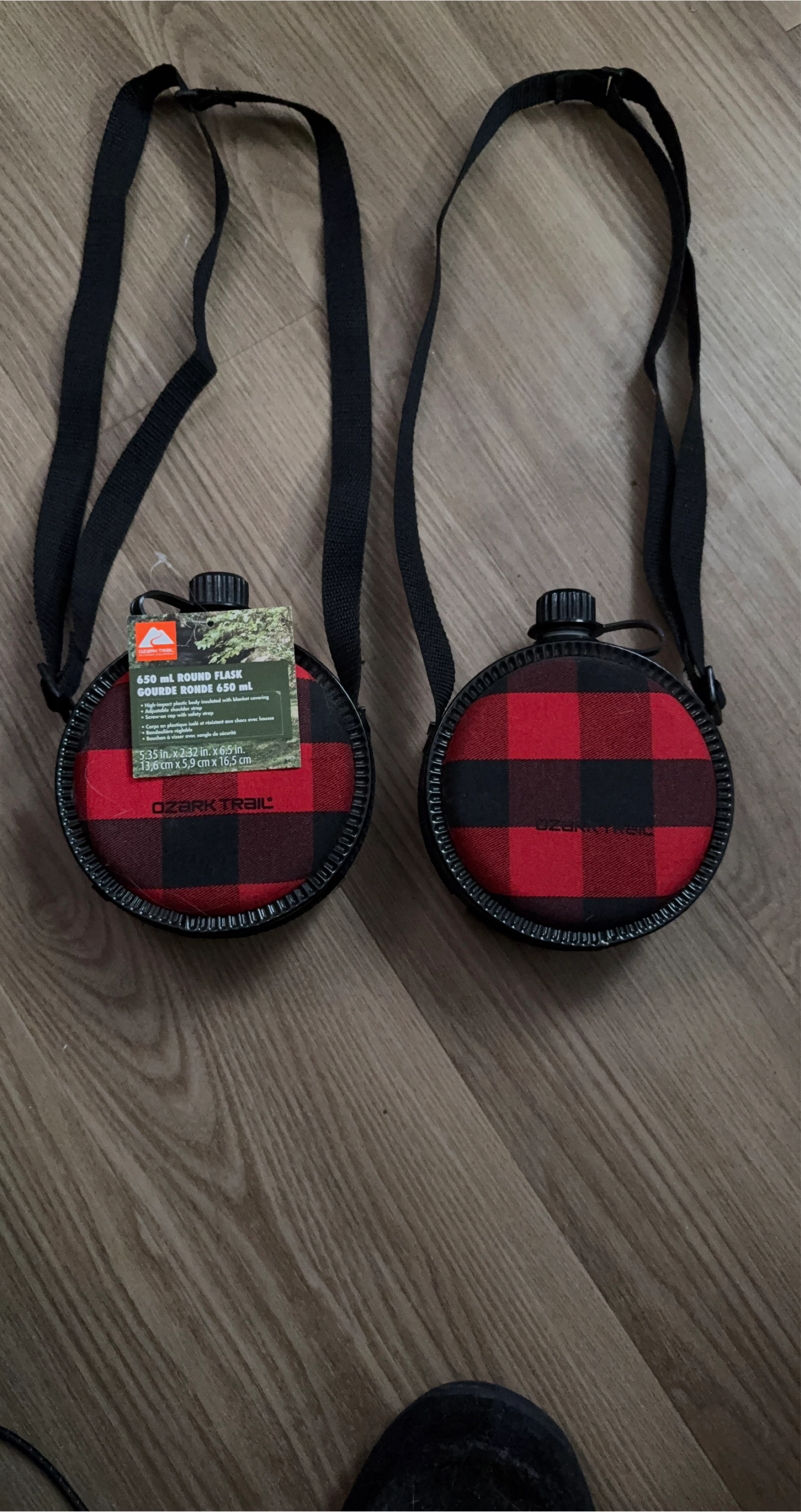 Ozark Trail 650ml Round Flask - Plaid 🌱