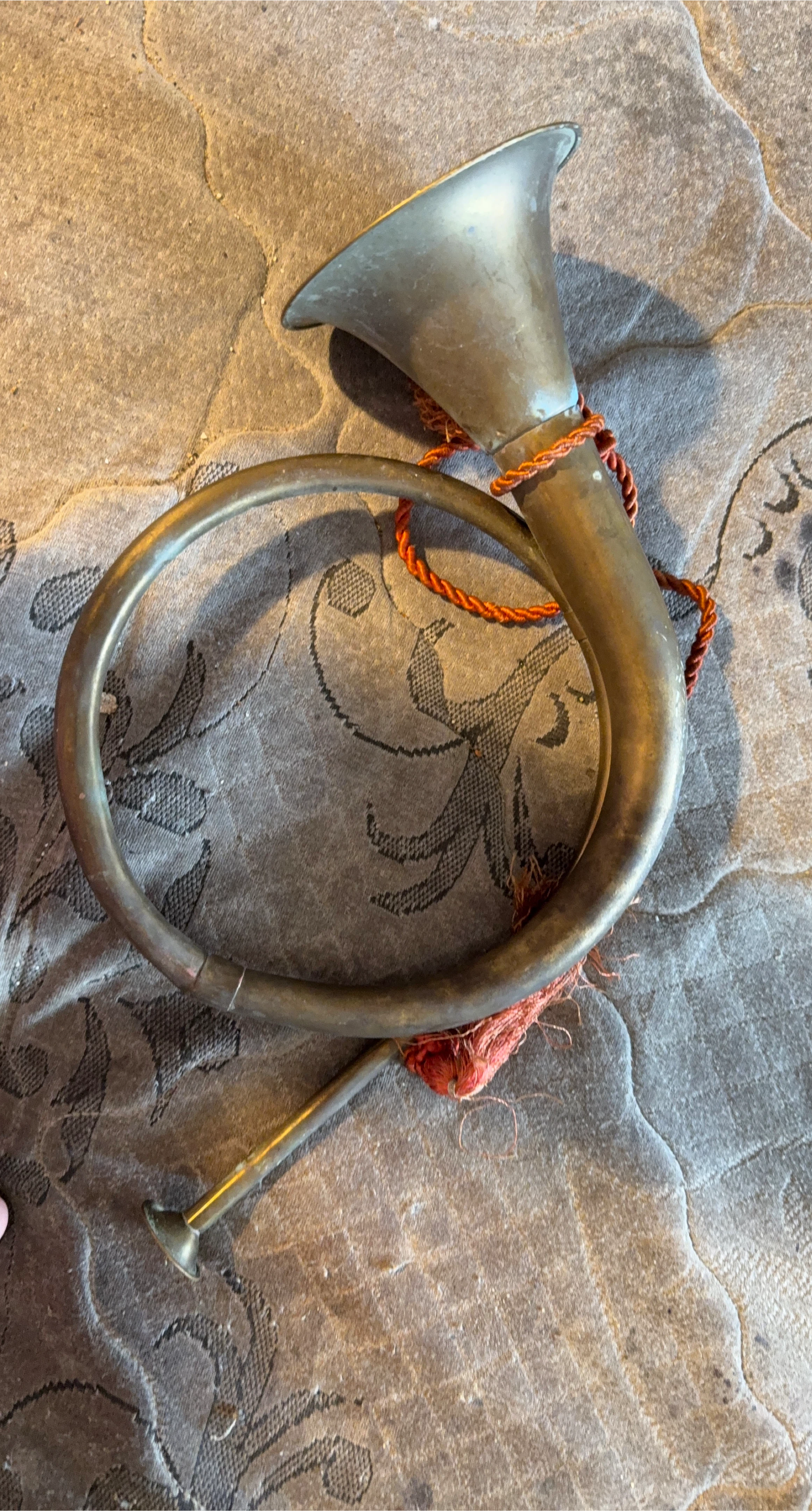 Antique Brass Post Horn