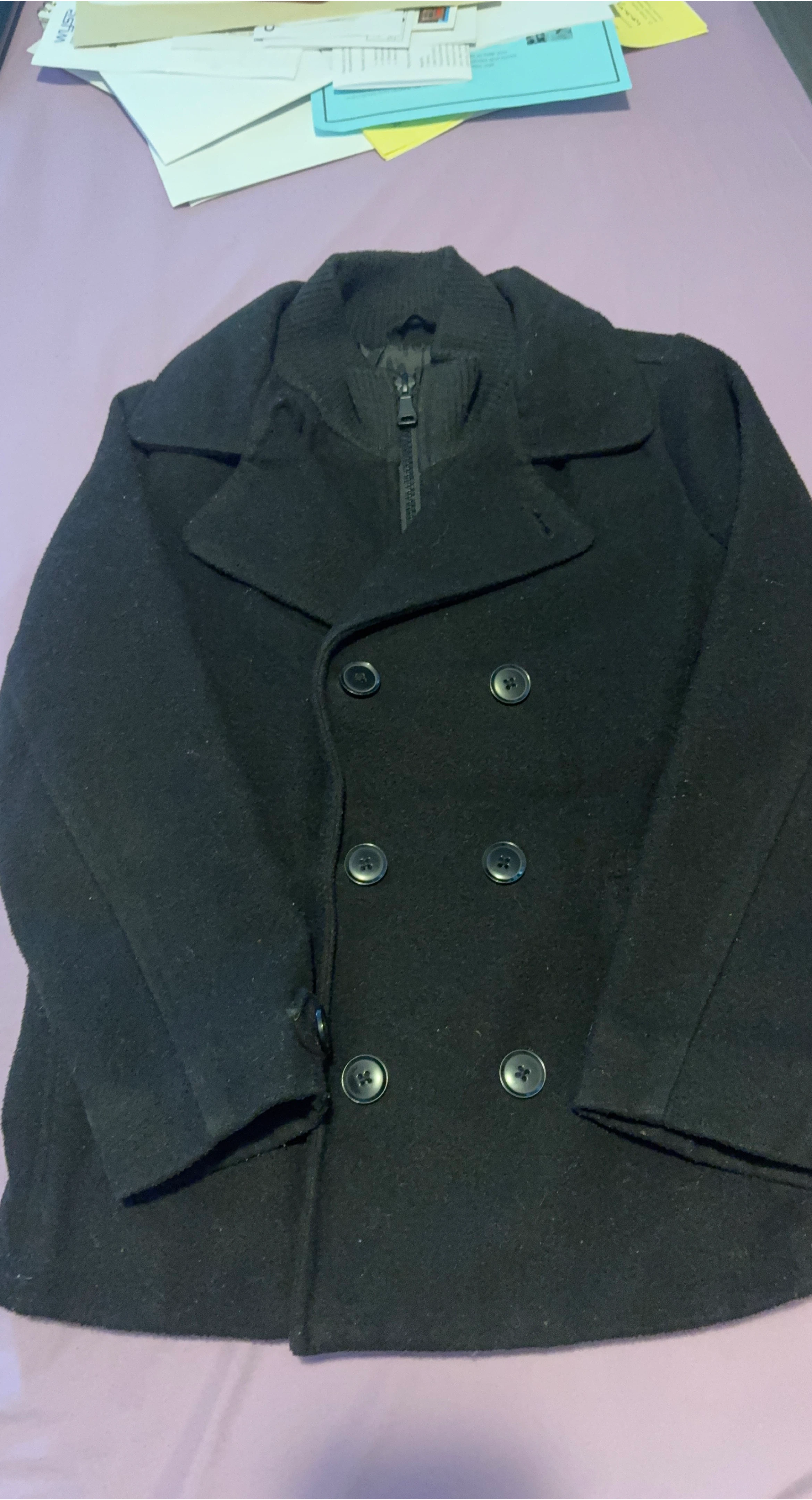 Black Pea Coat