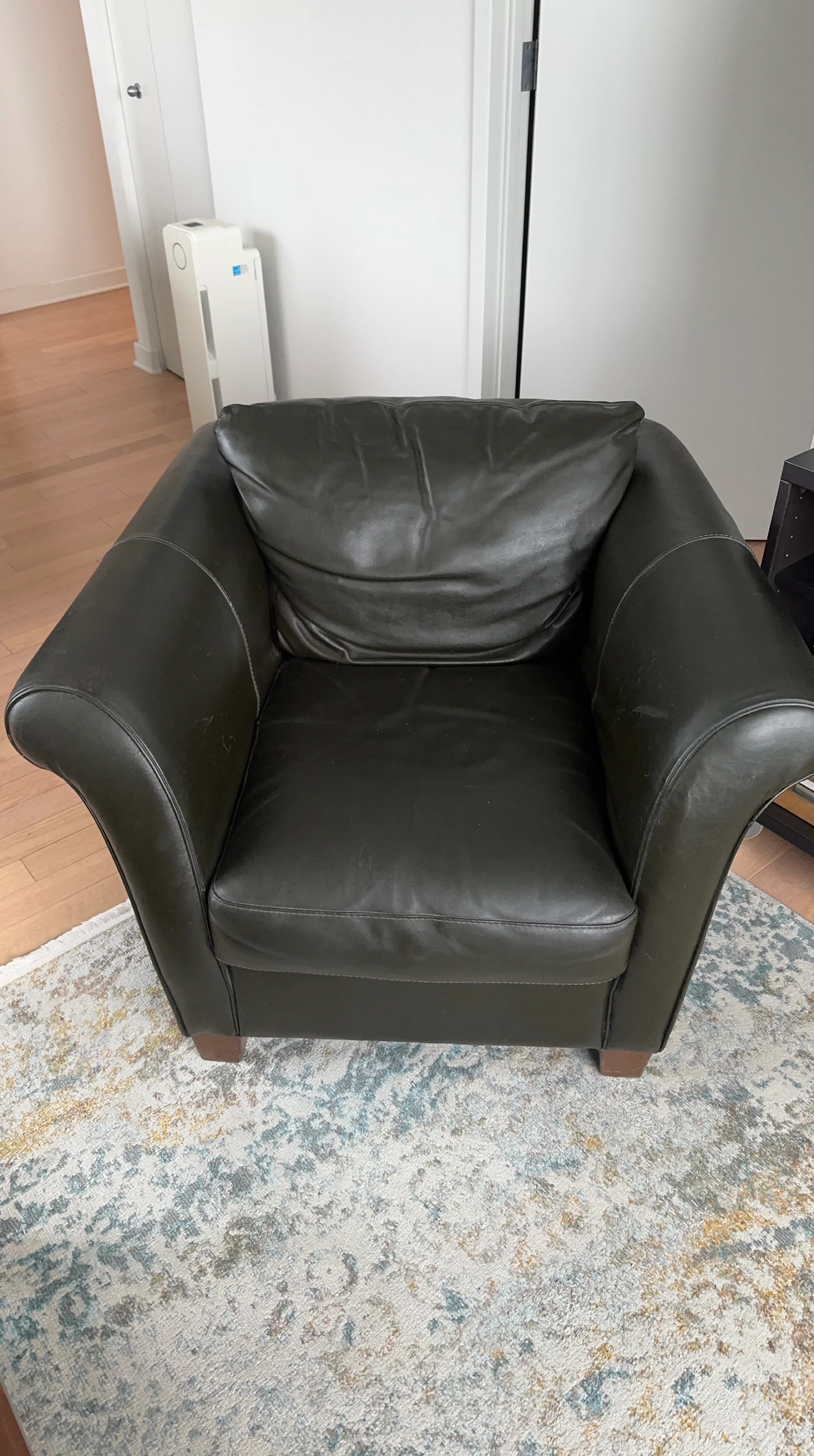 Brown Leather Armchair
