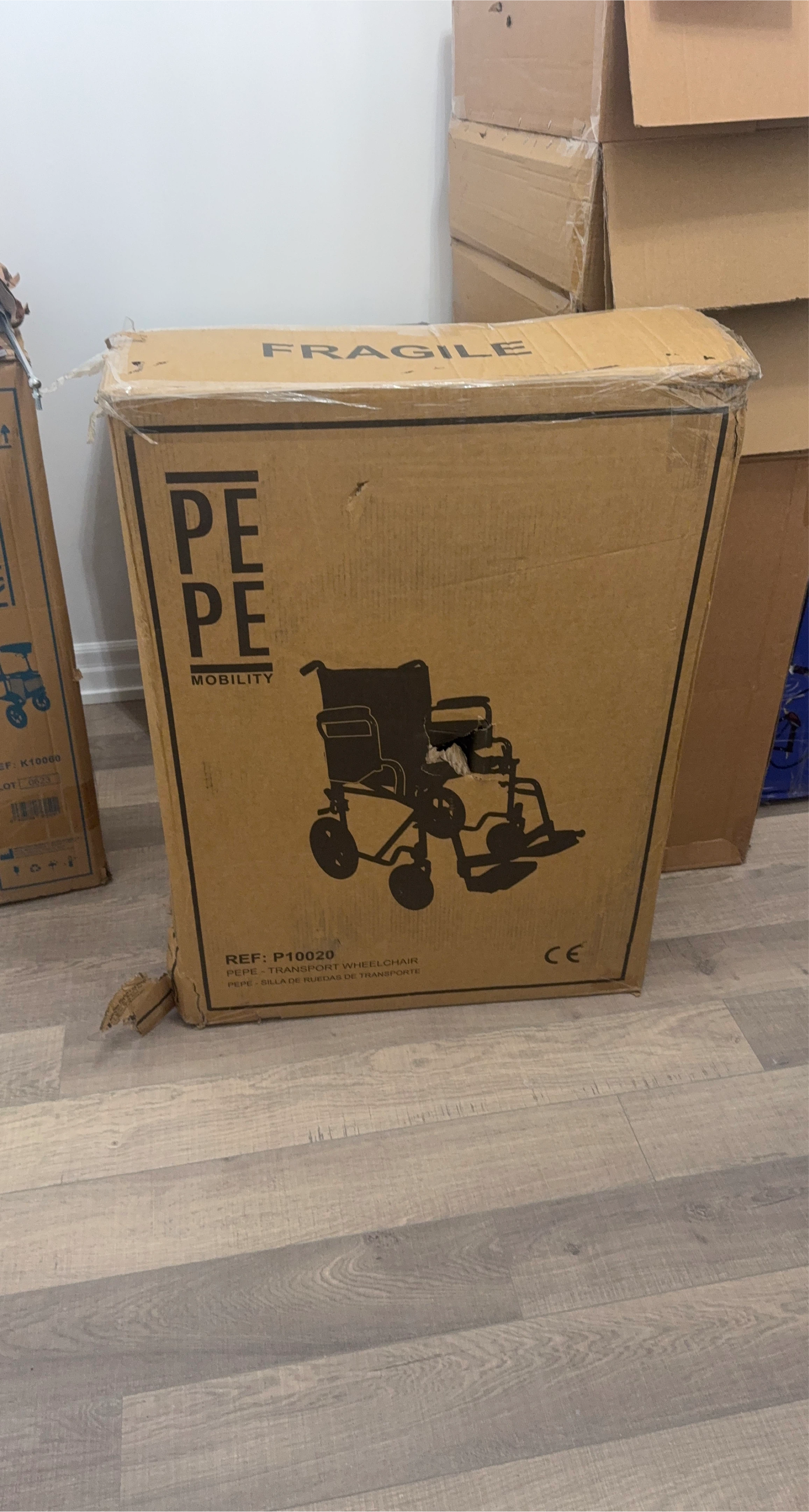 New Pepe Mobility Transport Wheelchair P10020