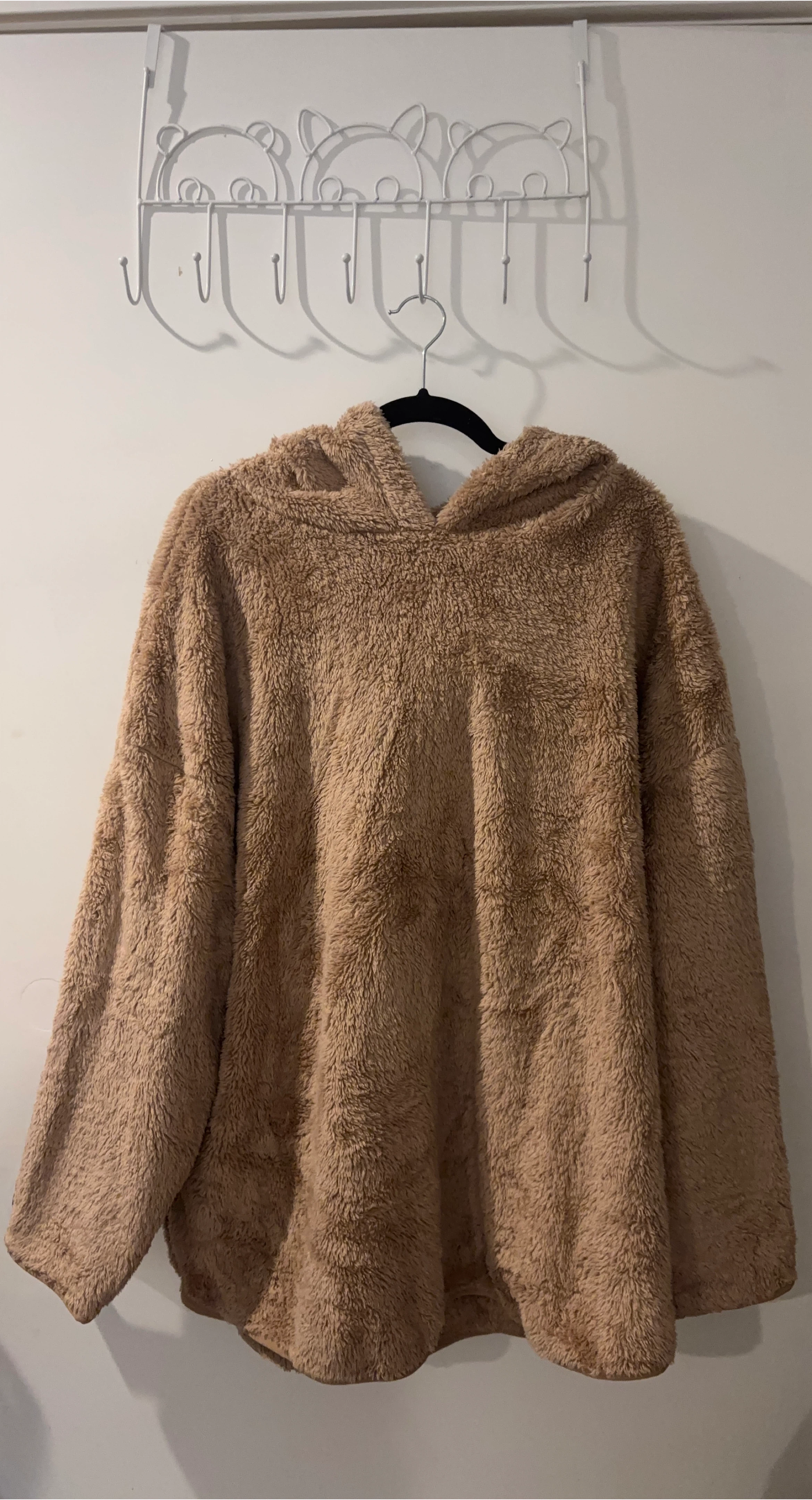 Oversized Fuzzy Pink Hoodie H&M
