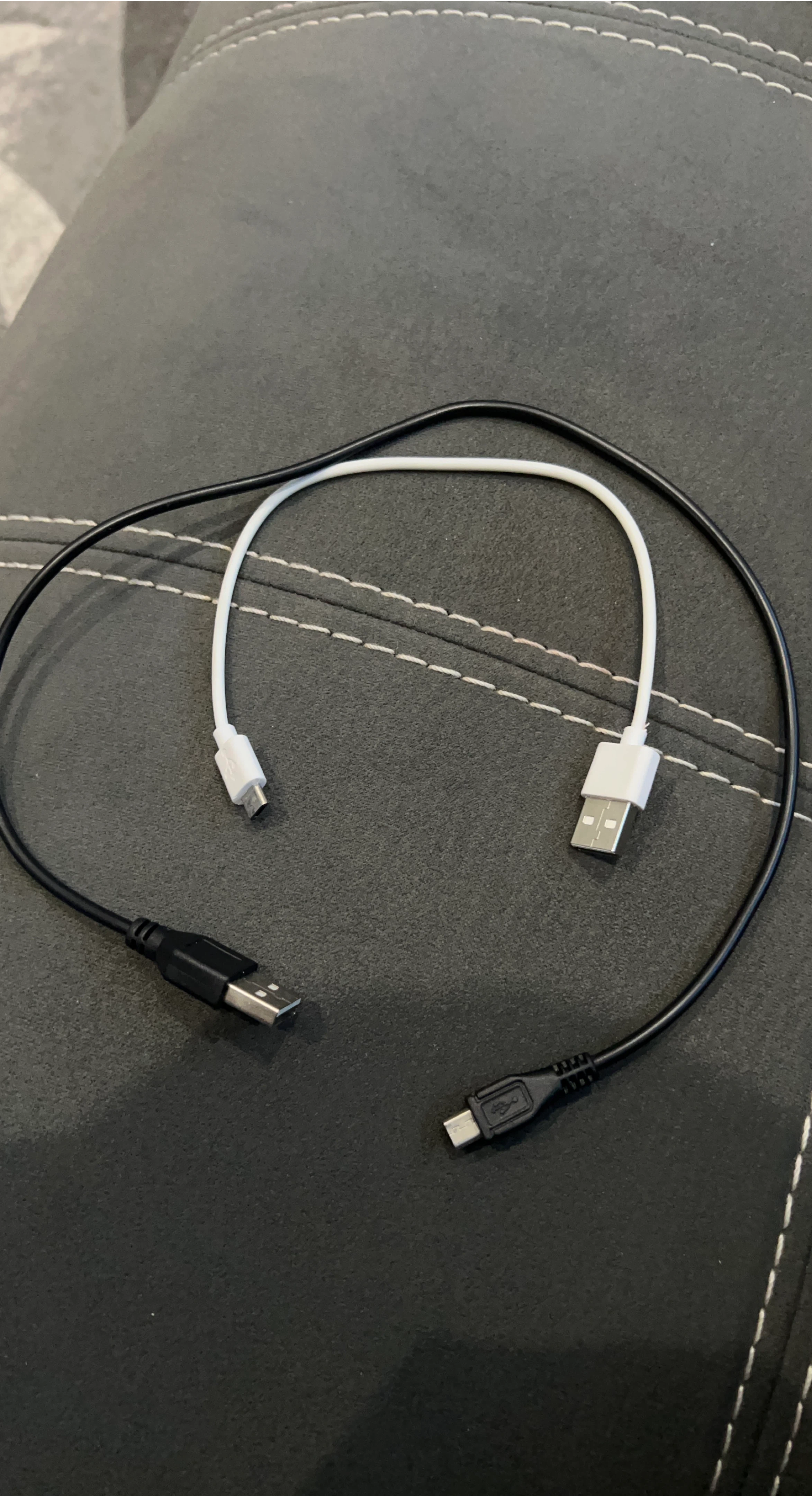 USB and Micro USB Cables - Black and White