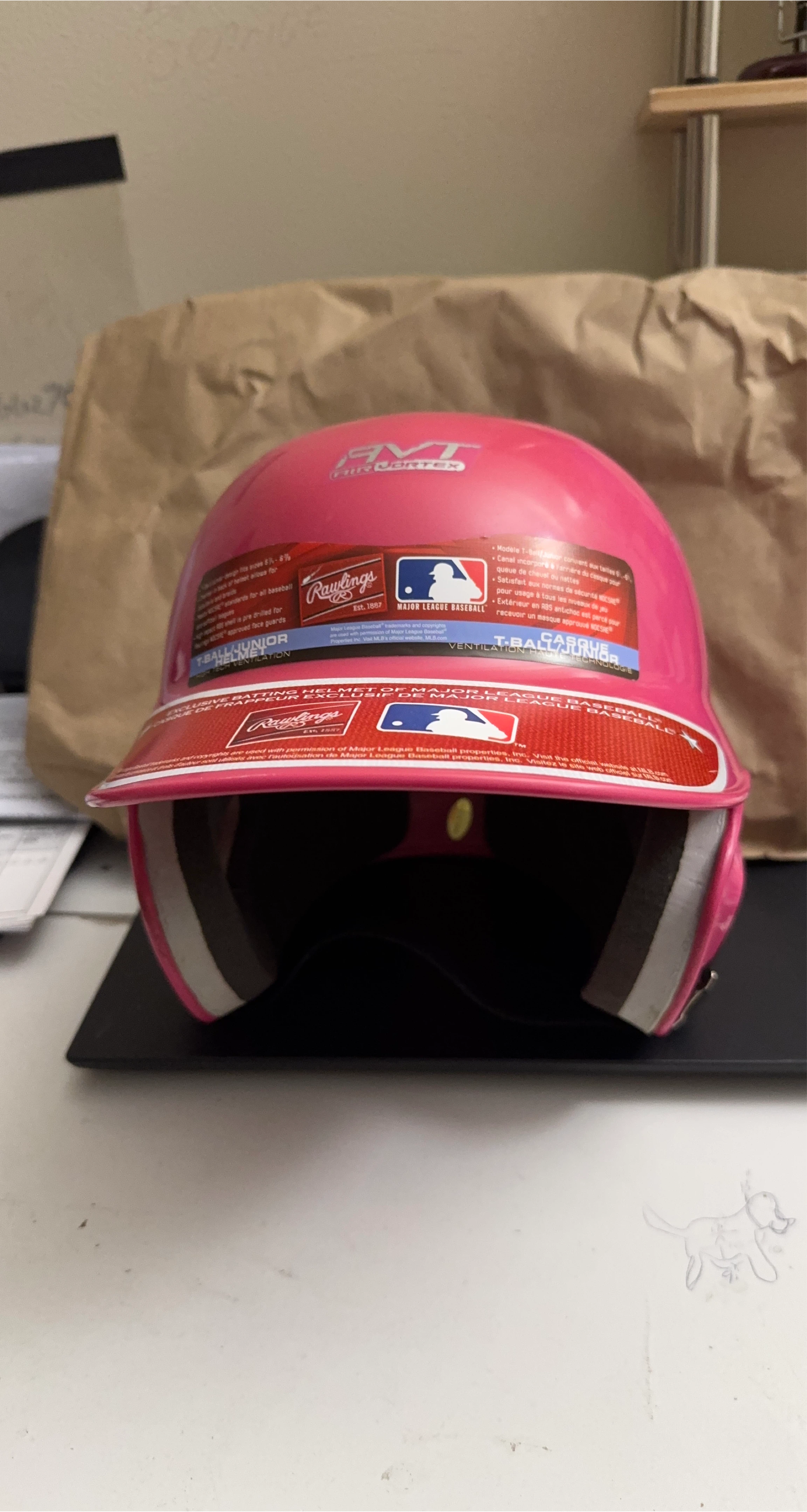 Rawlings Pink T-Ball Junior Helmet