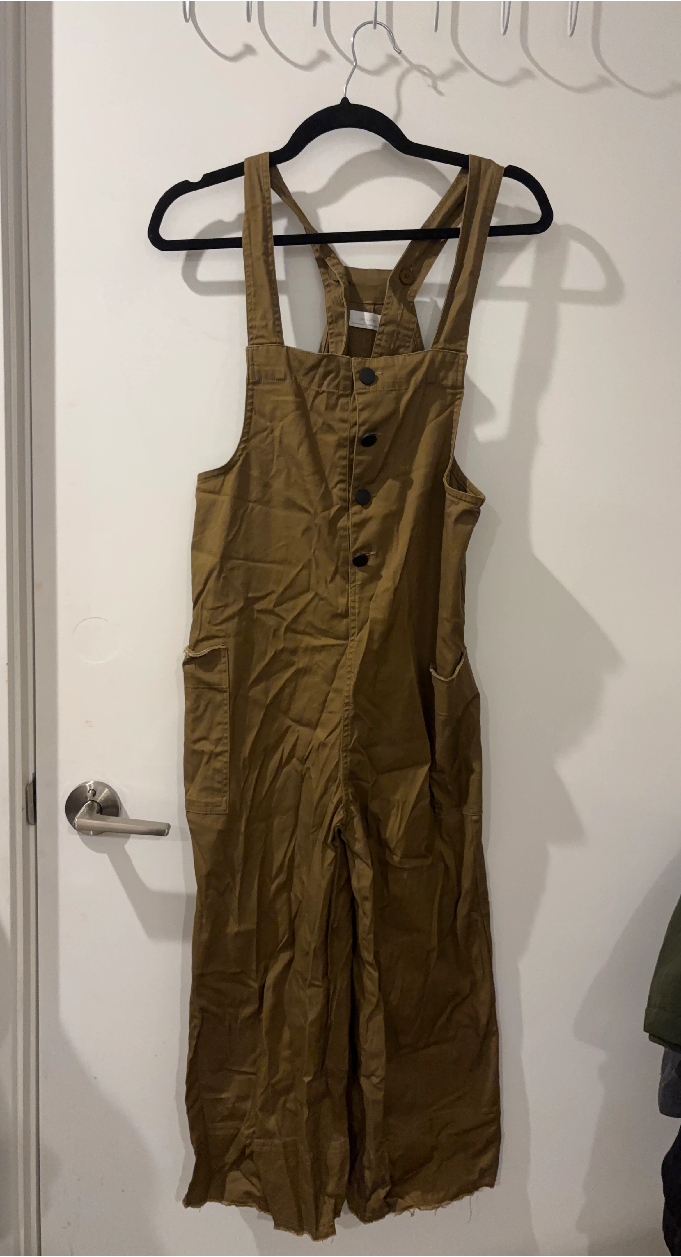 OAK & FORT Brown Overall Jumpsuit