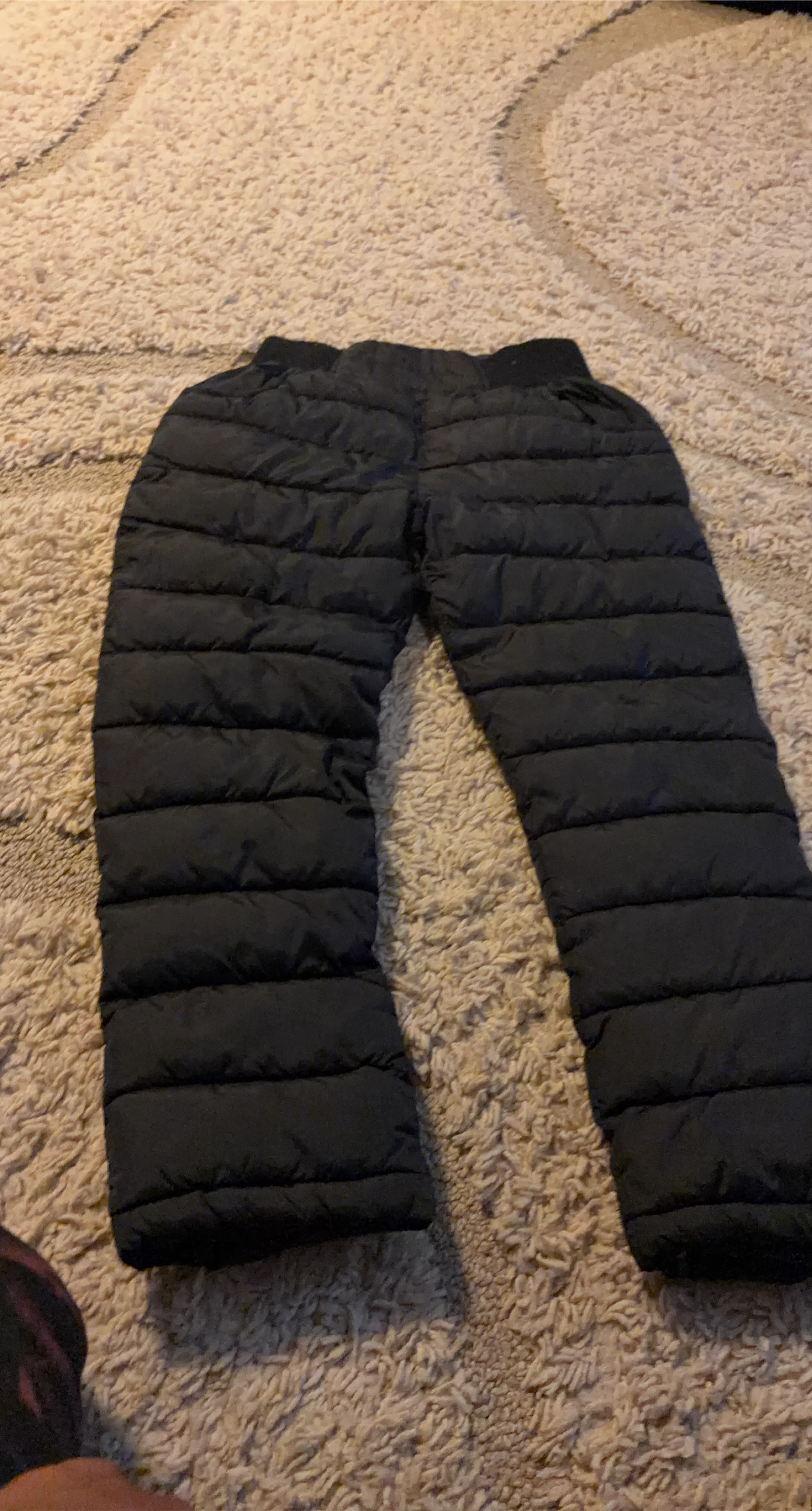 Black Puffer Pants