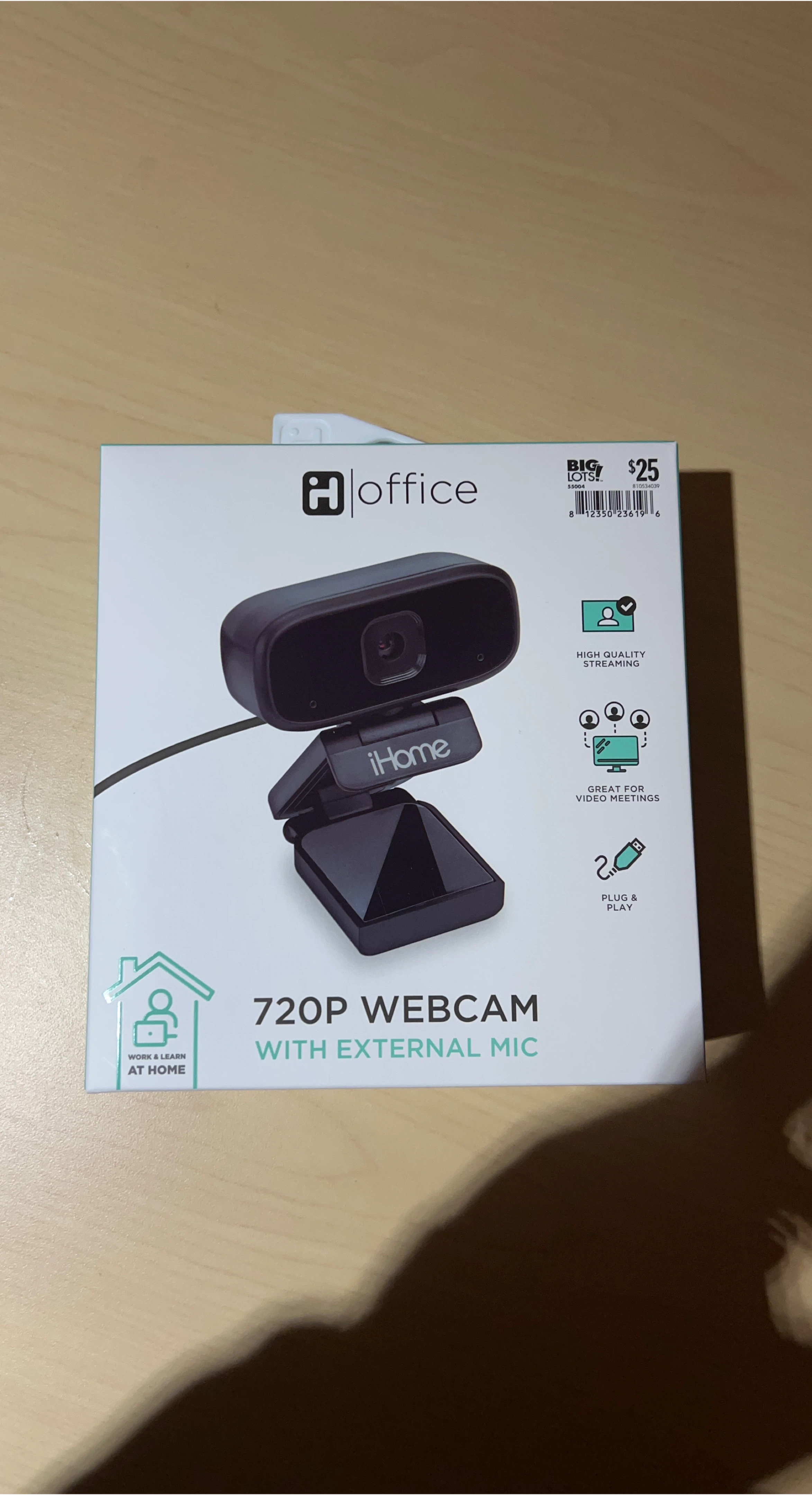 New iHome 720P Webcam with Mic