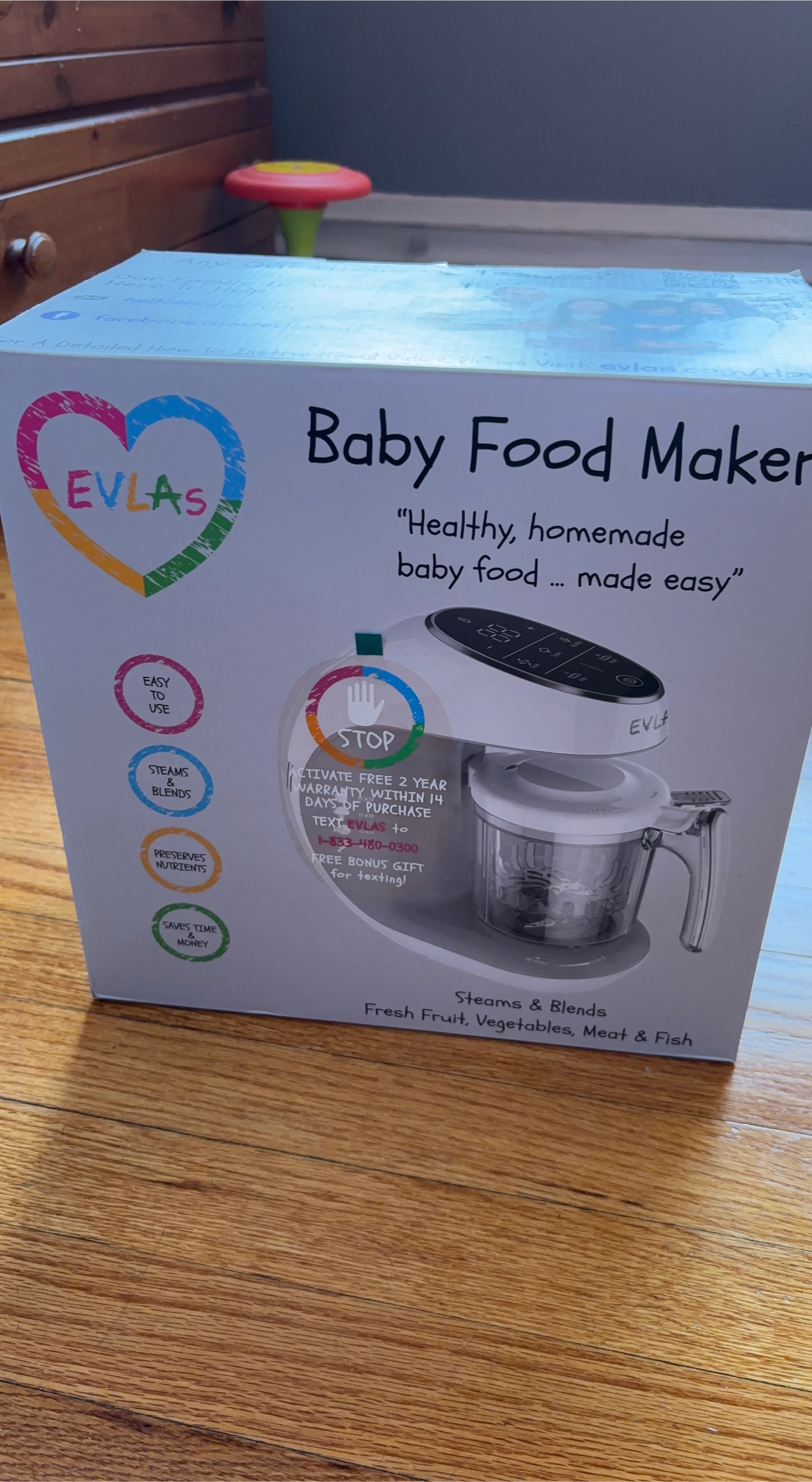 EVLAS Baby Food Maker - Steams & Blends