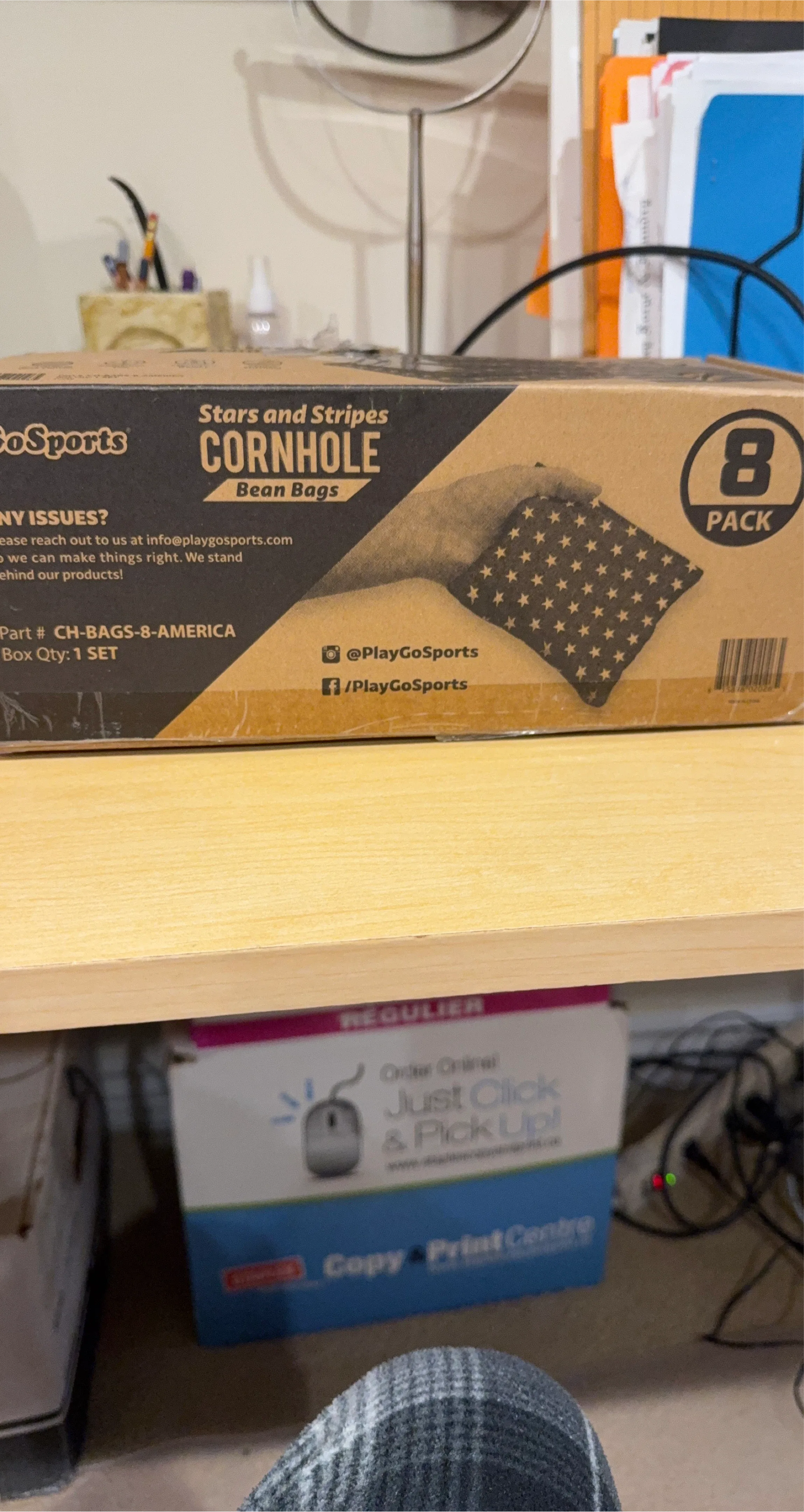 PlayGoSports Stars & Stripes Cornhole Bean Bags - 8 Pack