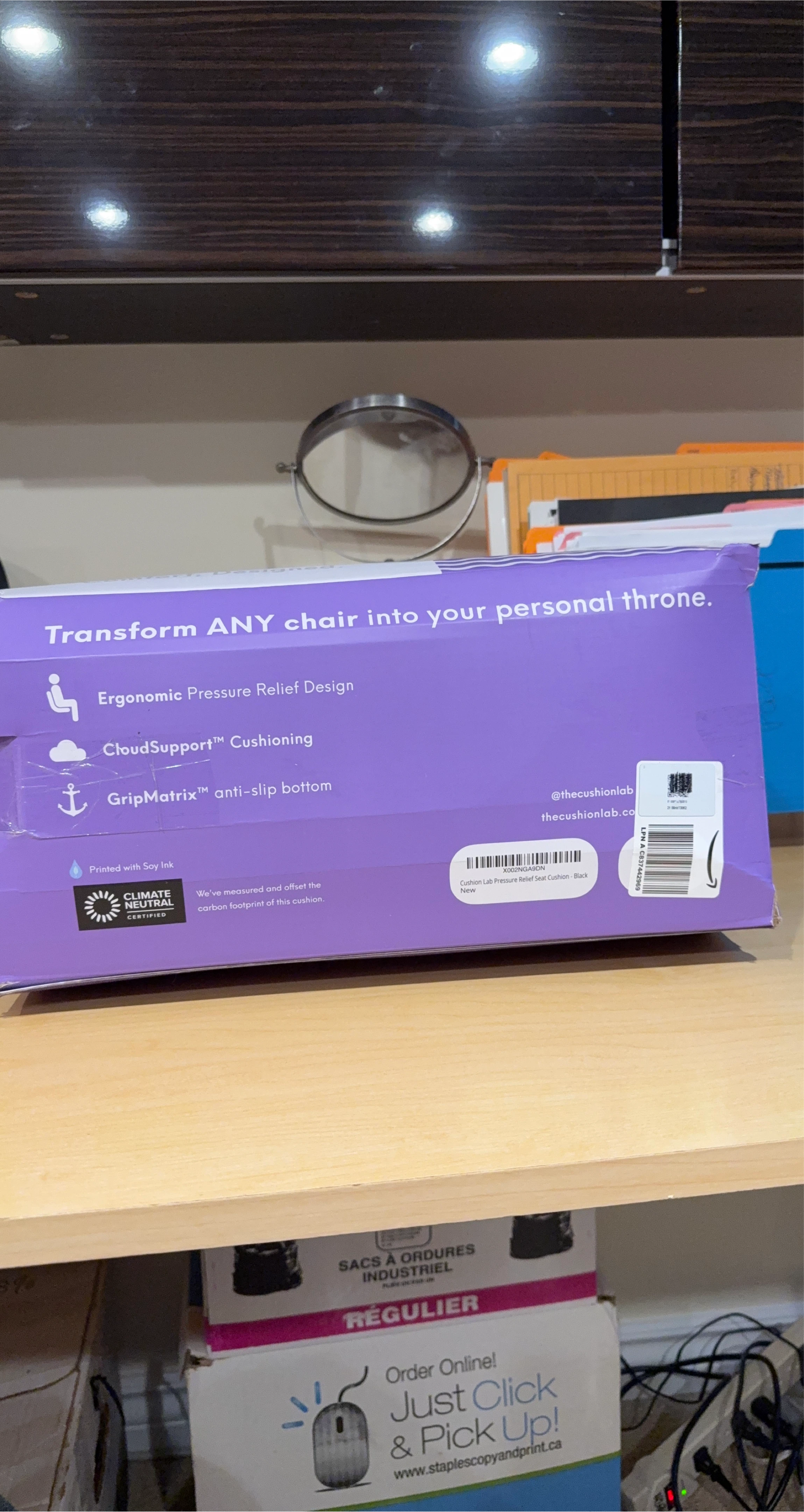 Cushion Lab Ergonomic Seat Cushion - Black