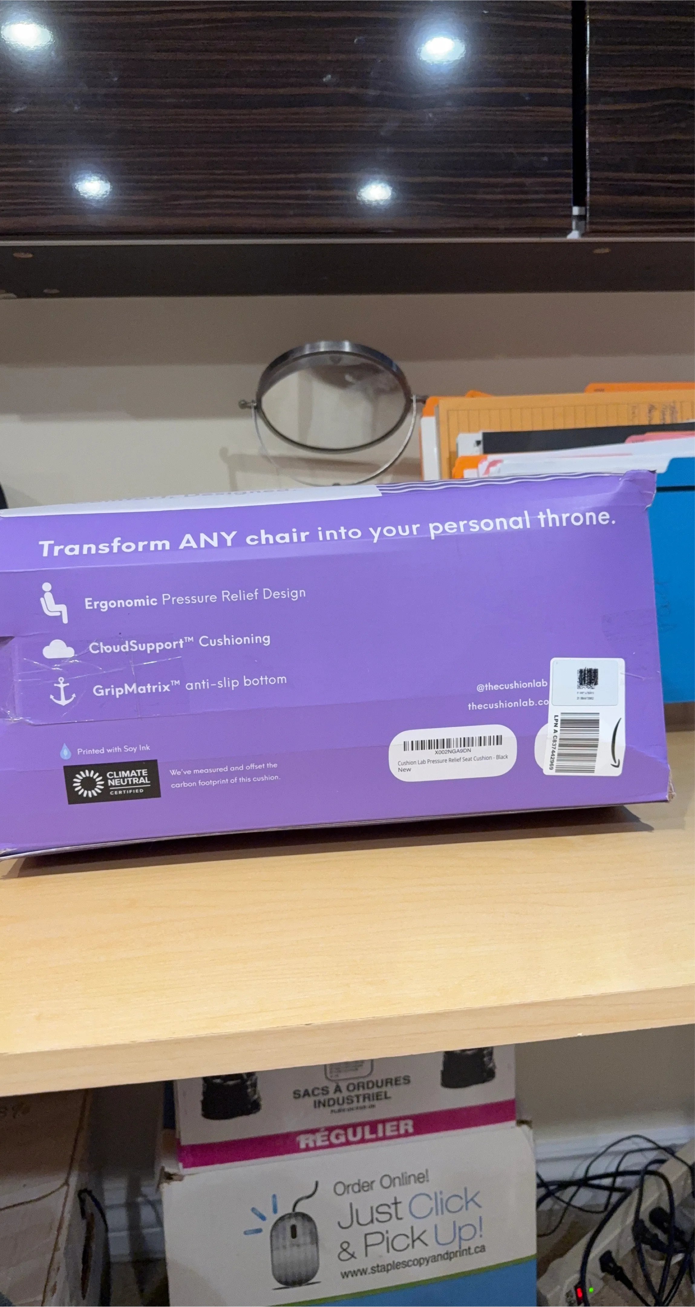 Cushion Lab Ergonomic Seat Cushion - Black