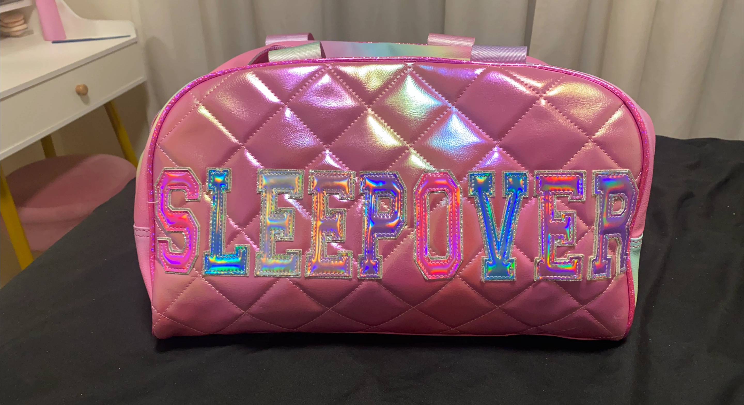 Pink Quilted Sleepover Bag
