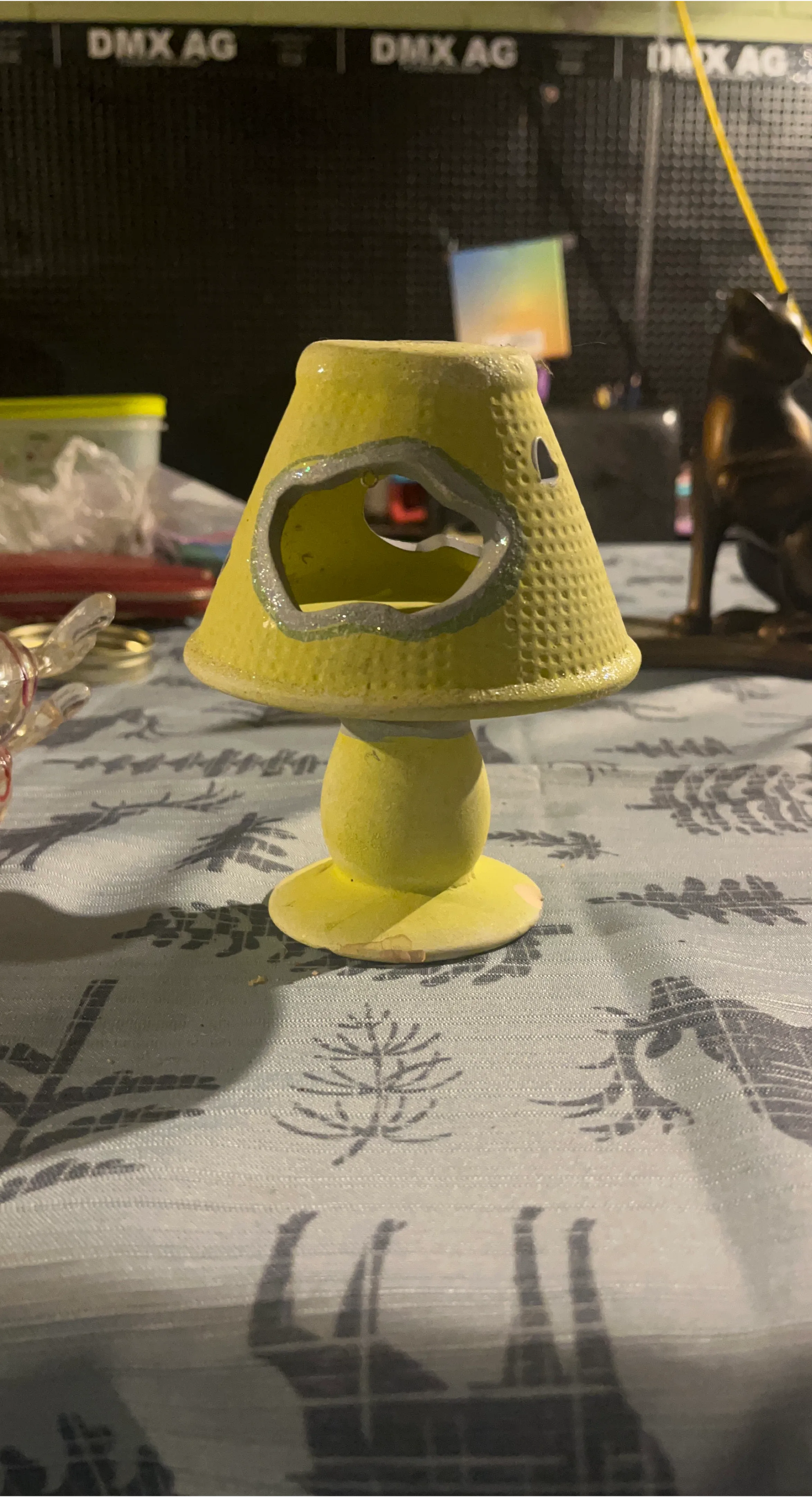 Yellow Ceramic Decorative Lamp