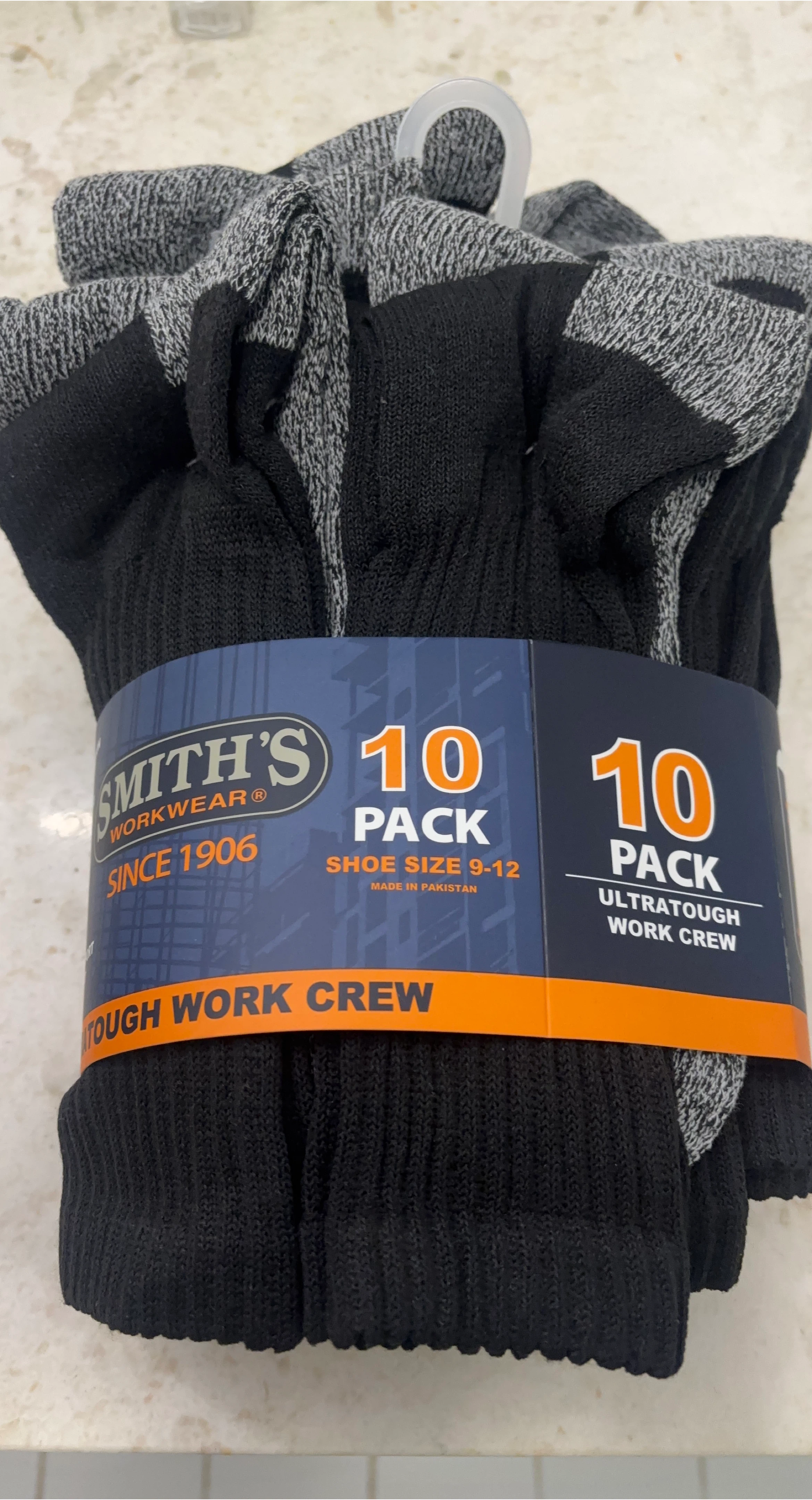 Smith's Workwear 10 Pack Men's Socks (Size 9-12)