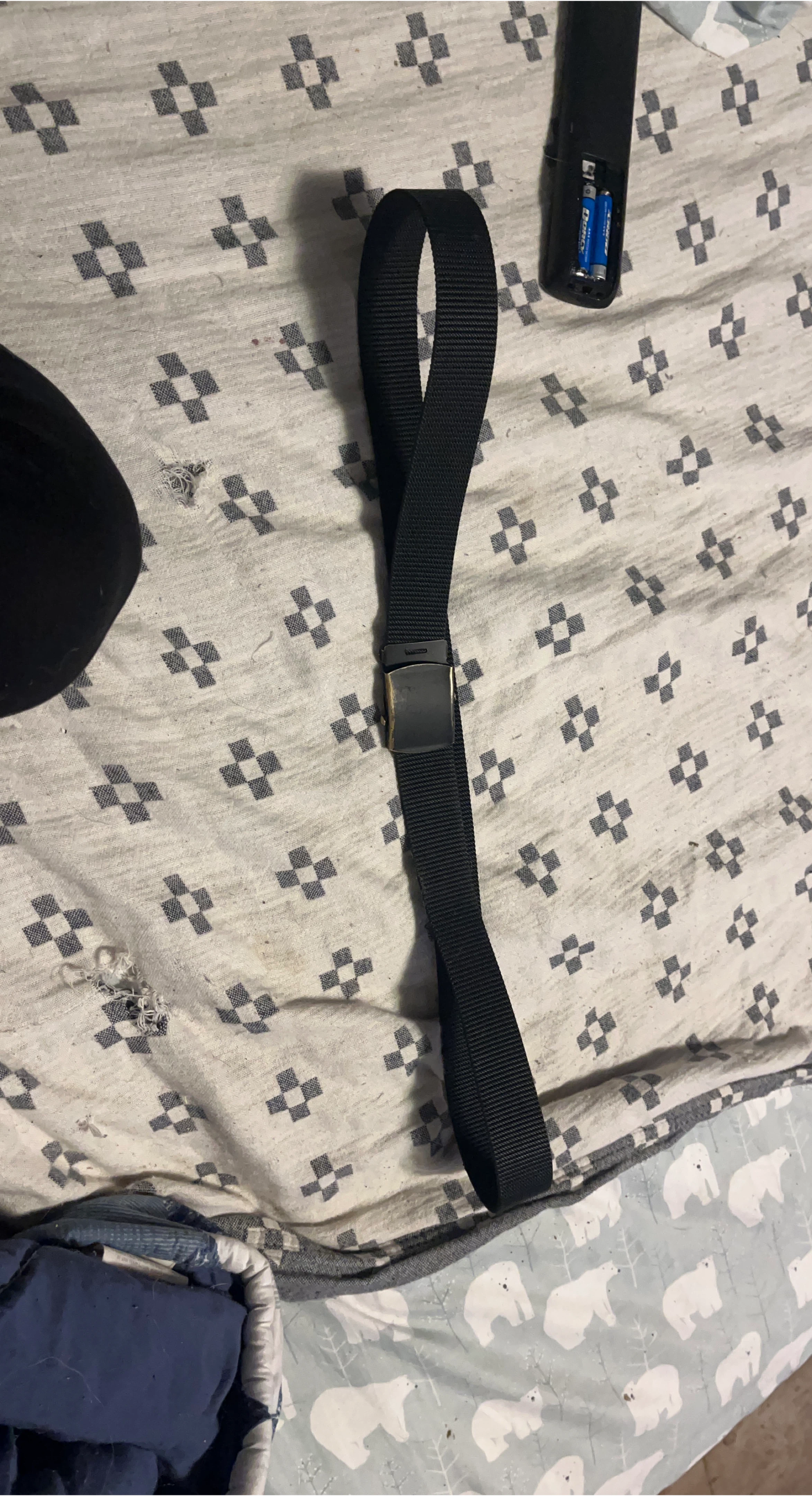 Black Woven Belt